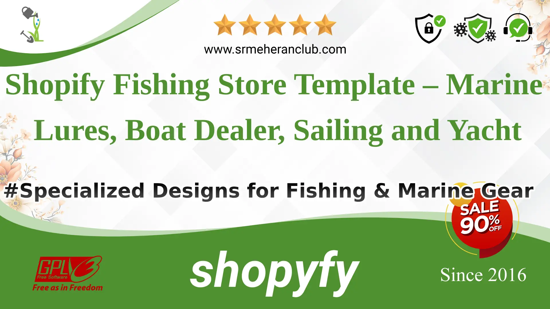 Shopify Fishing Store Template – Marine Lures, Boat Dealer, Sailing and Yacht — Theme by Templatemonster
