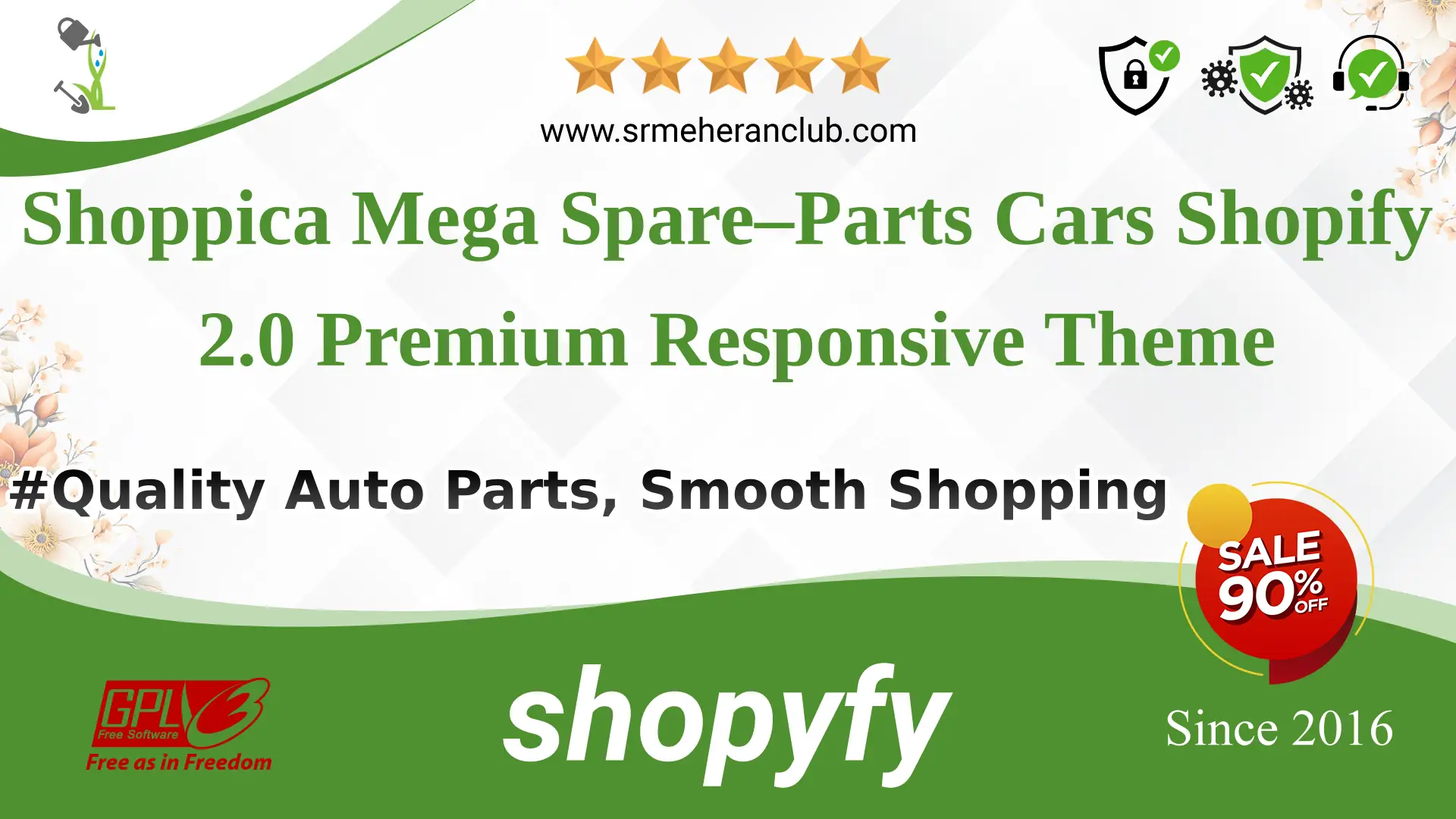 Shoppica Mega Spare–Parts Cars Shopify 2.0 Premium Responsive Theme — Theme by Templatemonster