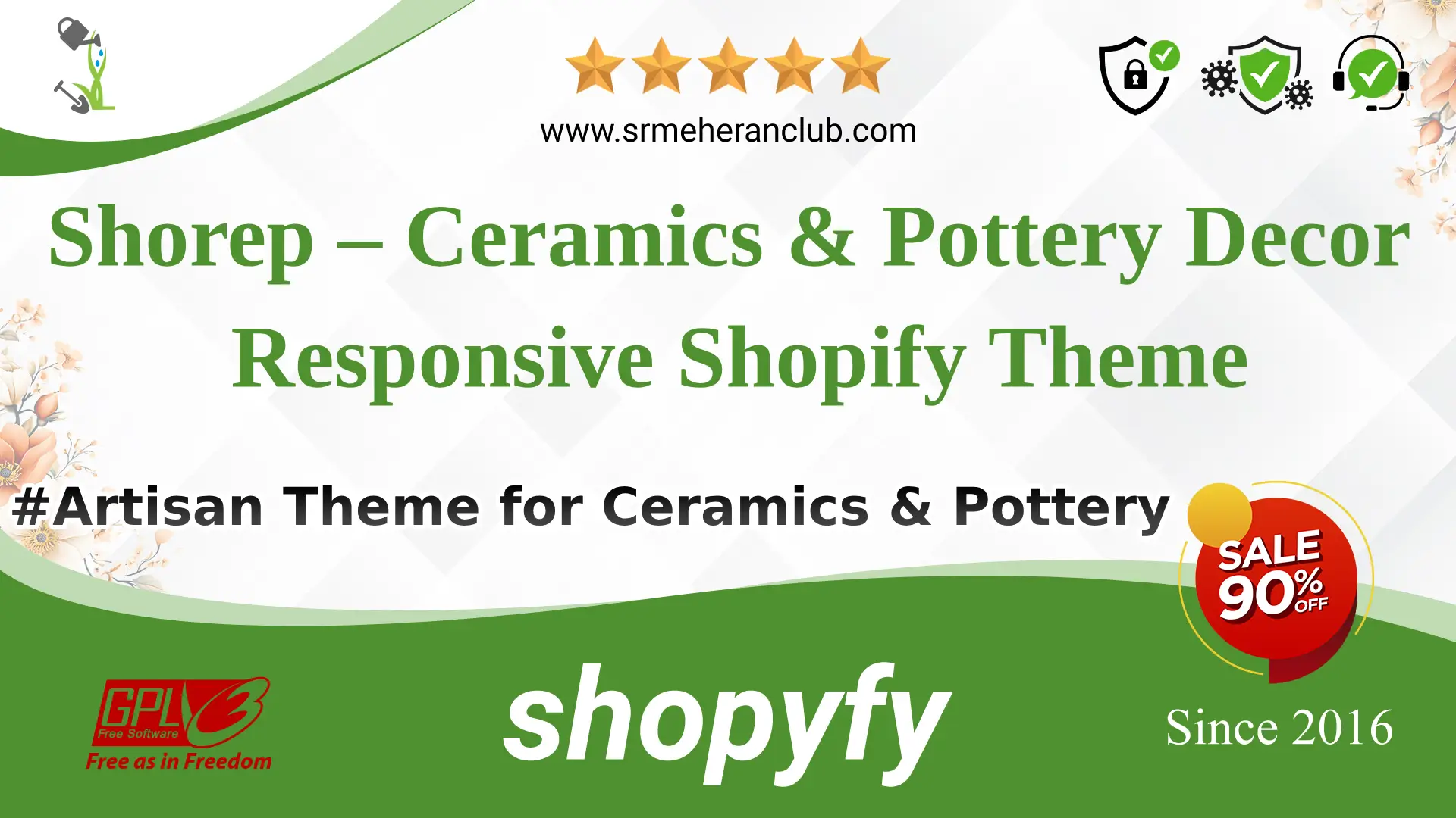 Shorep – Ceramics & Pottery Decor Responsive Shopify Theme — Theme by Templatemonster