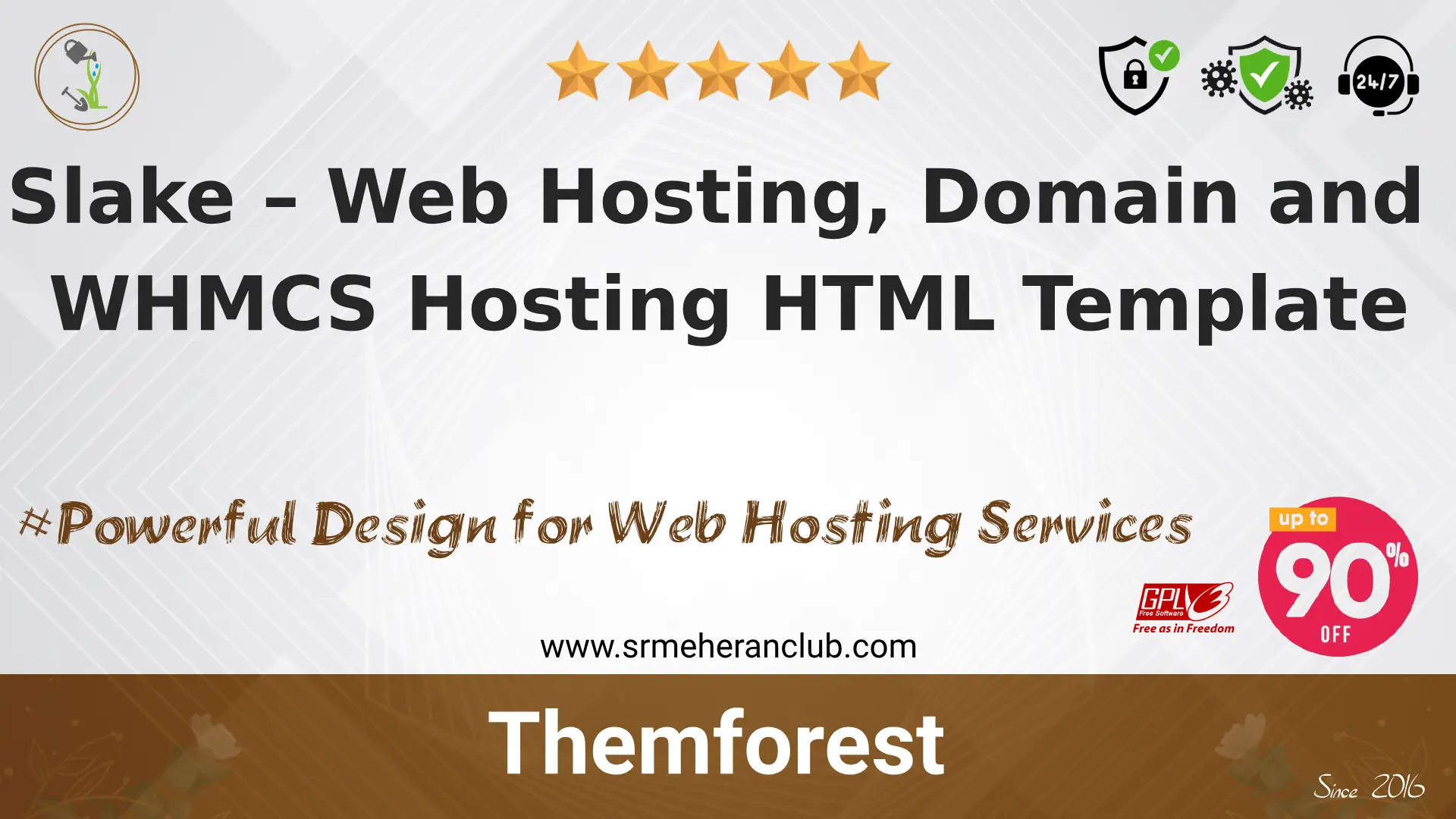 Slake – Web Hosting, Domain and WHMCS Hosting HTML Template — Template by Themeforest