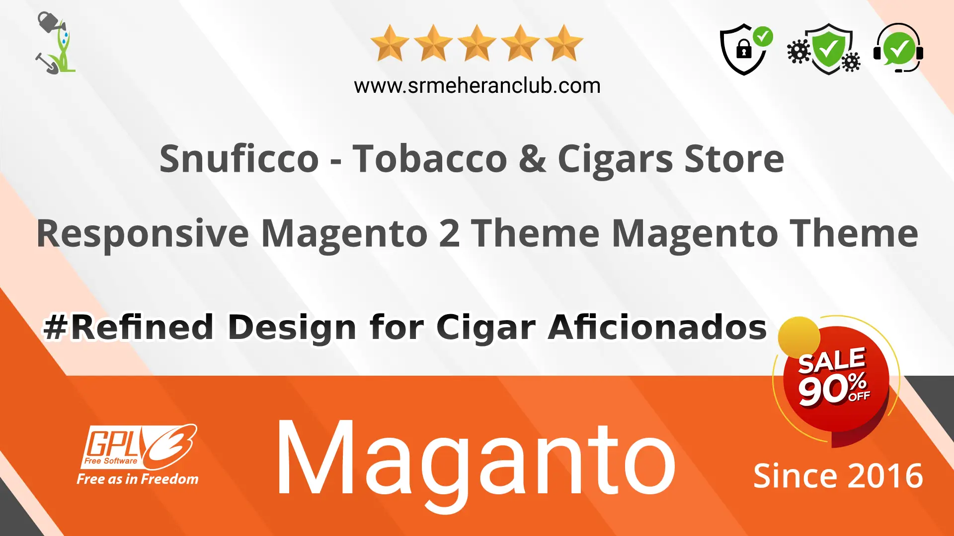 Snuficco – Tobacco & Cigars Store Responsive Magento 2 Theme Magento Theme