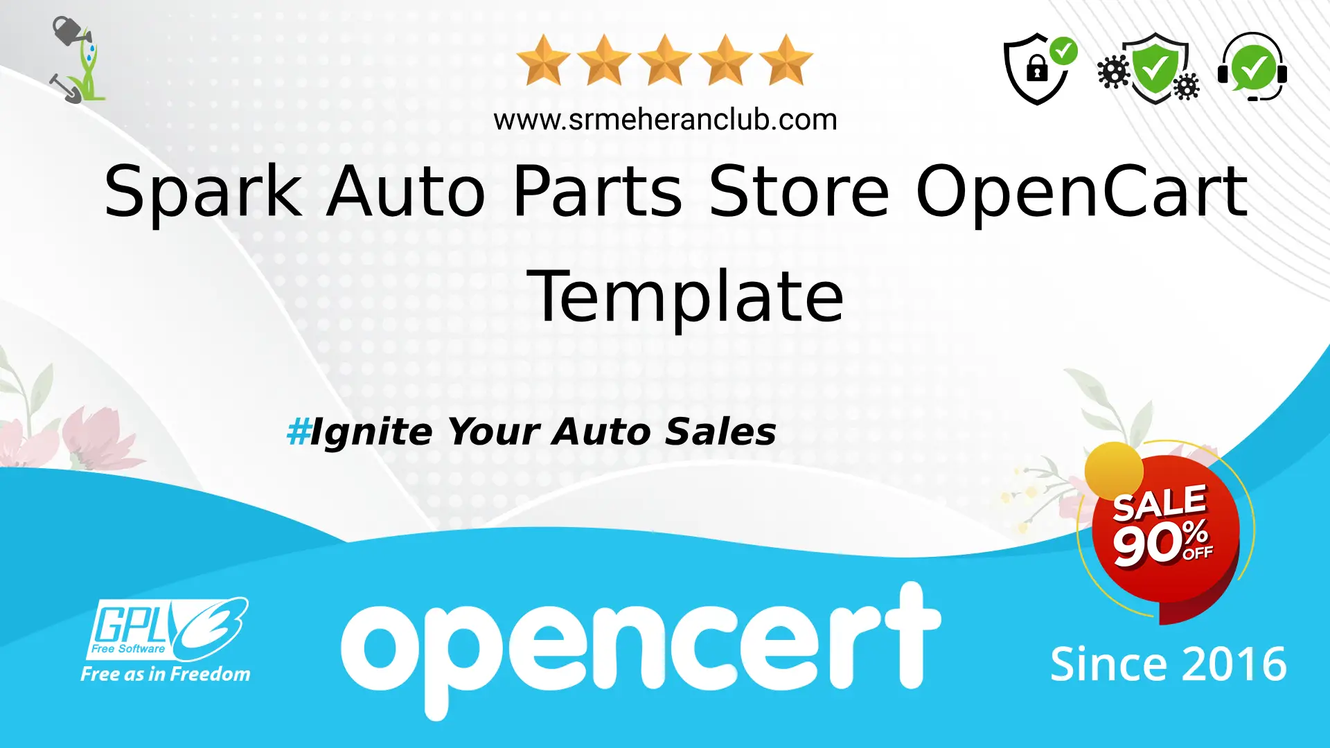 Spark Auto Parts Store OpenCart Template — Template by Templatemonster