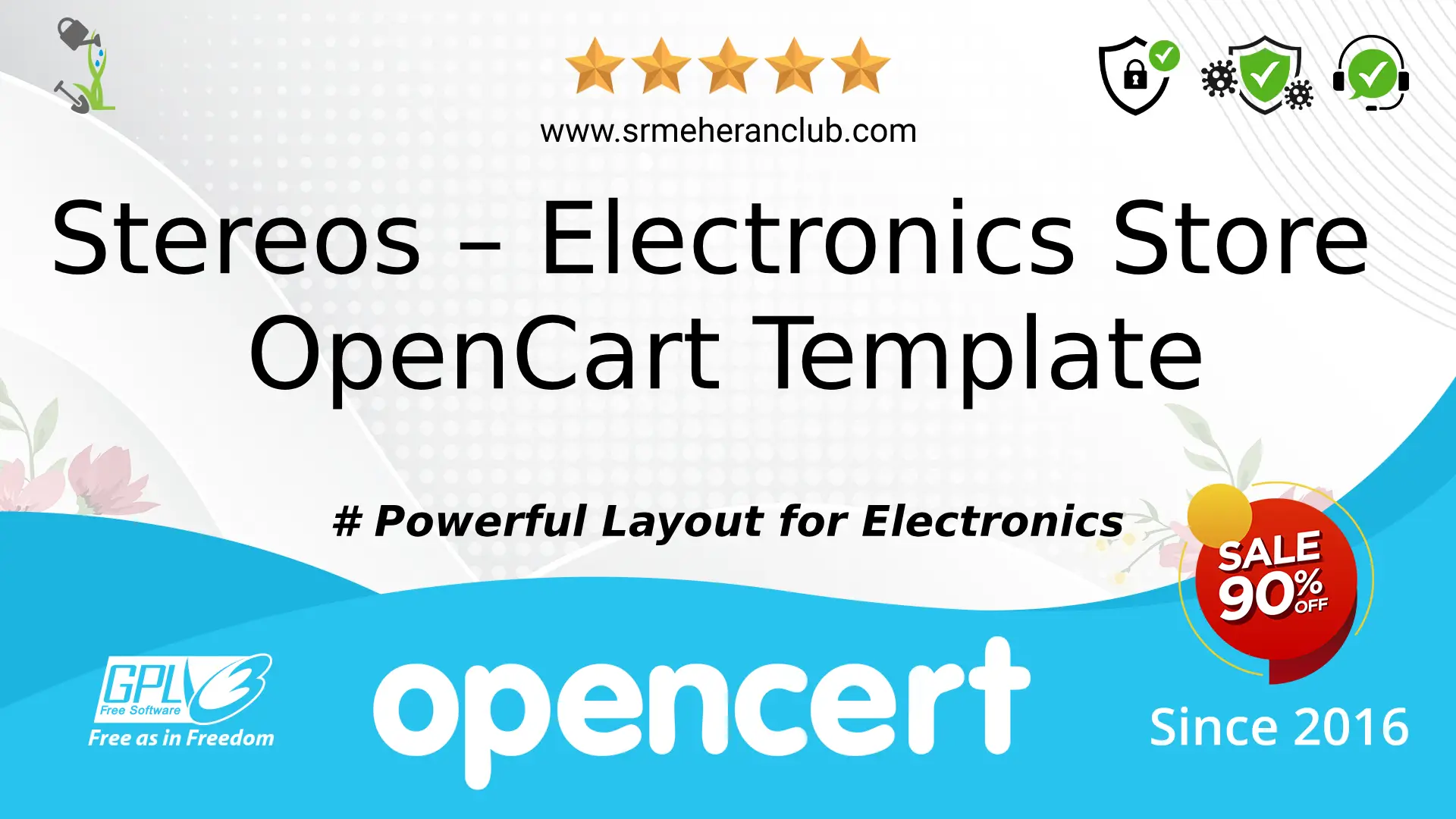 Stereos – Electronics Store OpenCart Template — Template by Templatemonster