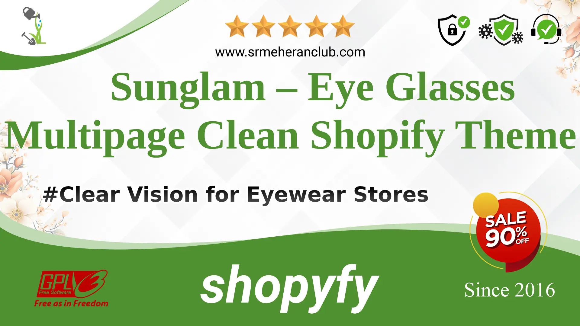 Sunglam – Eye Glasses Multipage Clean Shopify Theme — Theme by Templatemonster