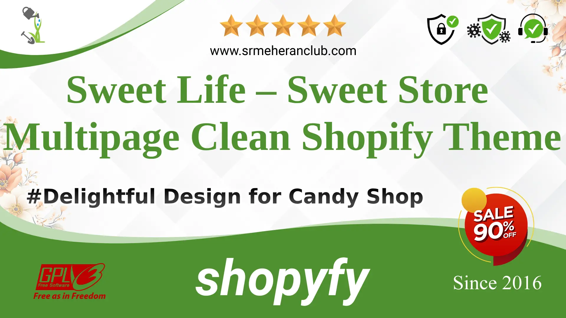 Sweet Life – Sweet Store Multipage Clean Shopify Theme — Theme by Templatemonster