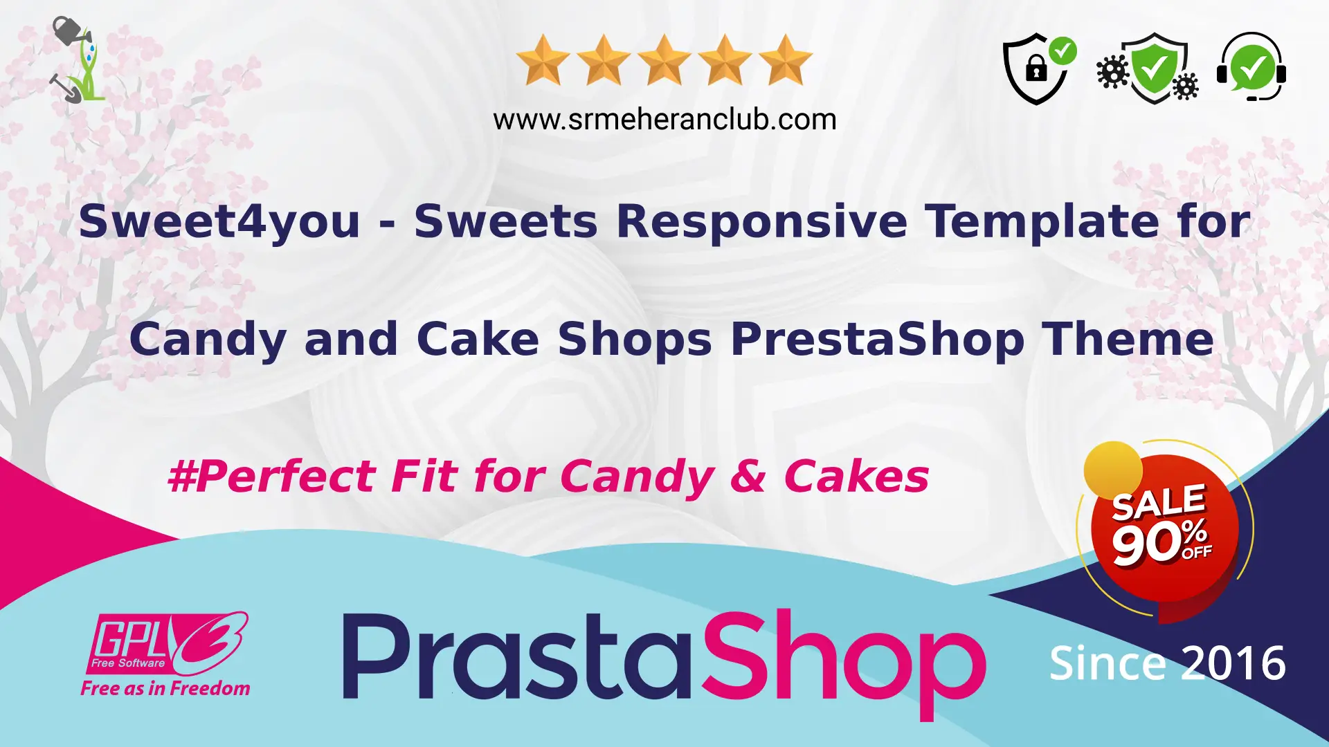 Sweet4you – Sweets Responsive Template for Candy and Cake Shops PrestaShop Theme — Theme by Templatemonster