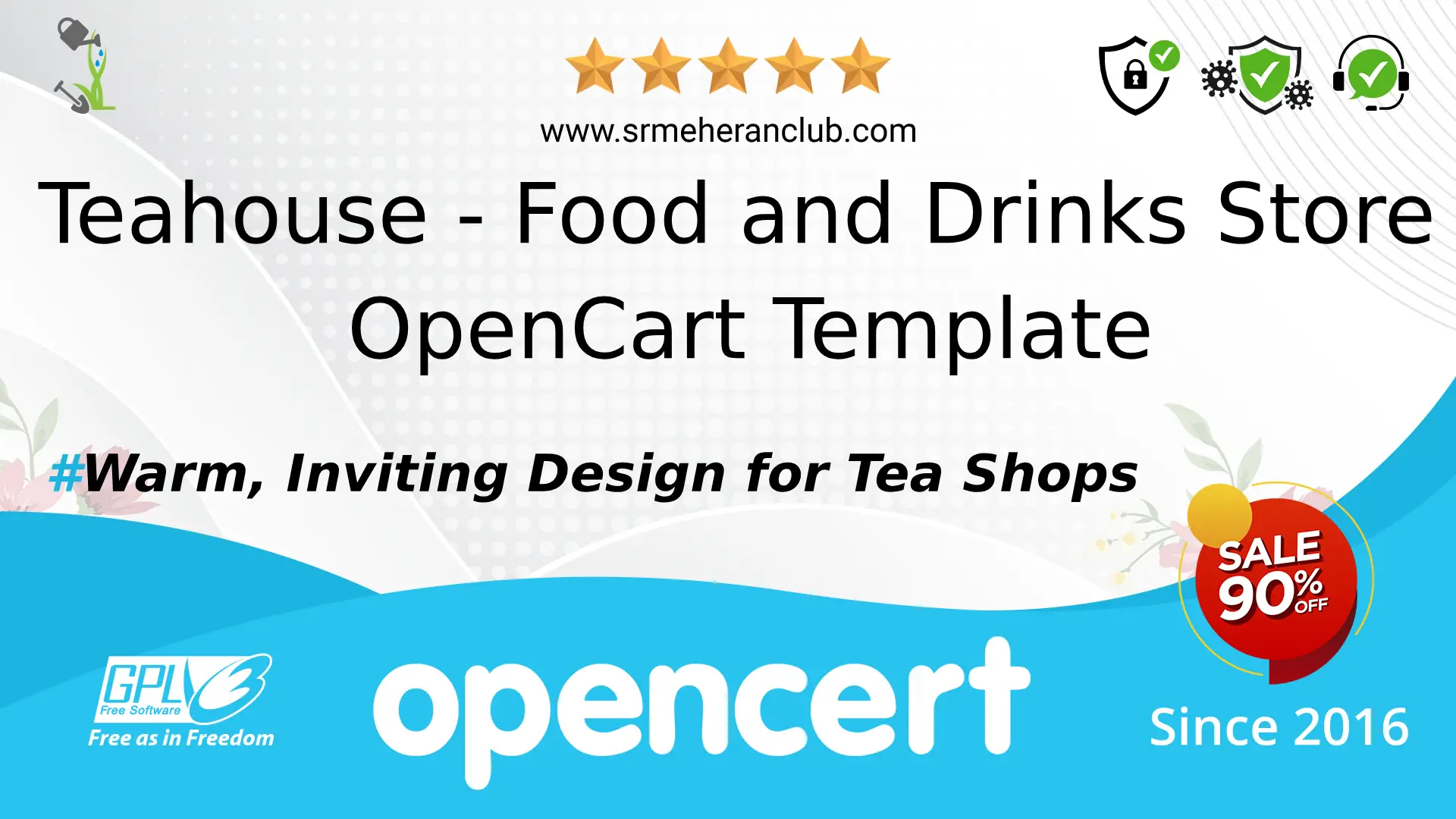 Teahouse – Food and Drinks Store OpenCart Template — Template by Templatemonster
