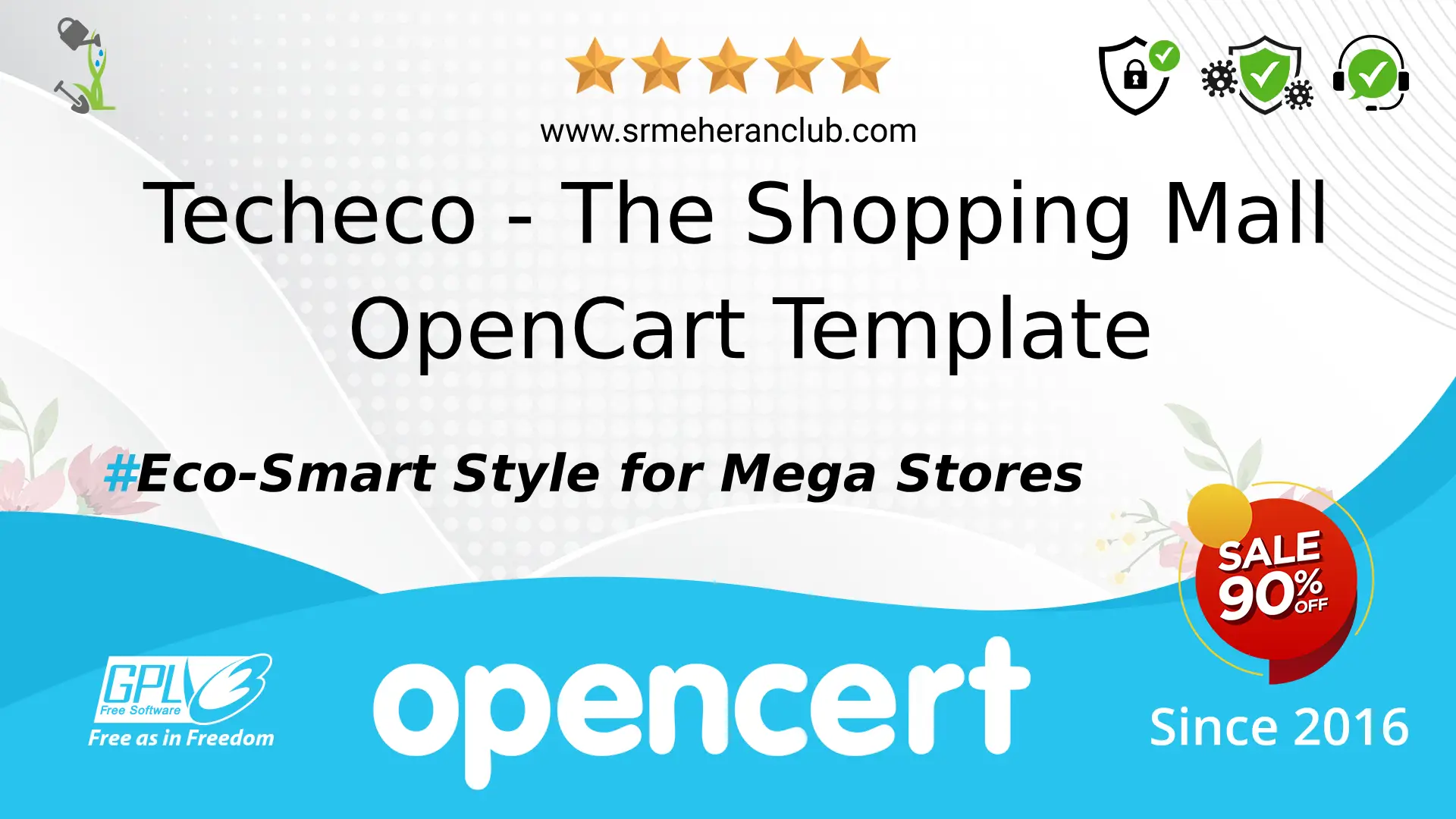 Techeco – The Shopping Mall OpenCart Template — Template by Templatemonster