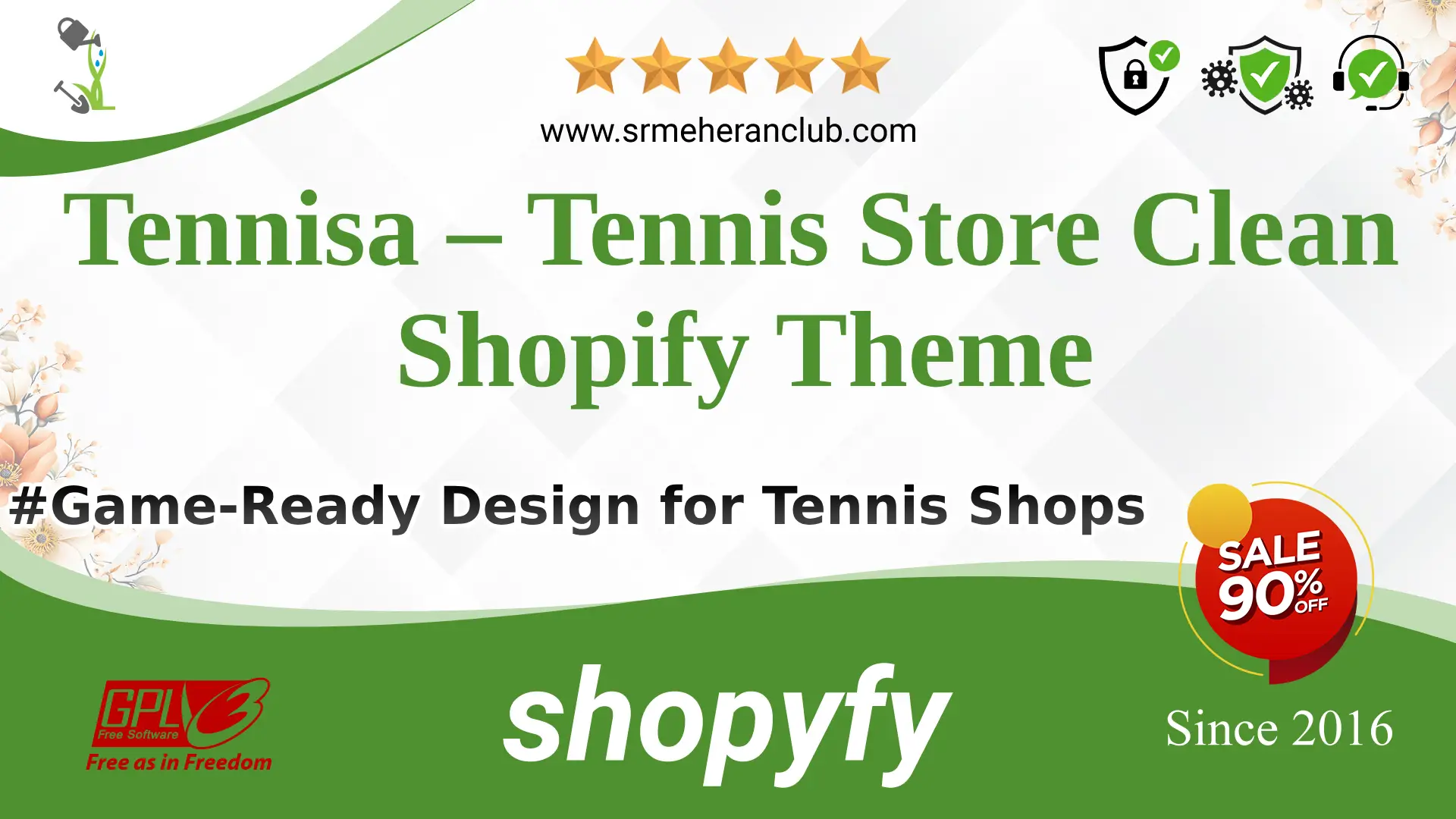 Tennisa – Tennis Store Clean Shopify Theme — Theme by Templatemonster