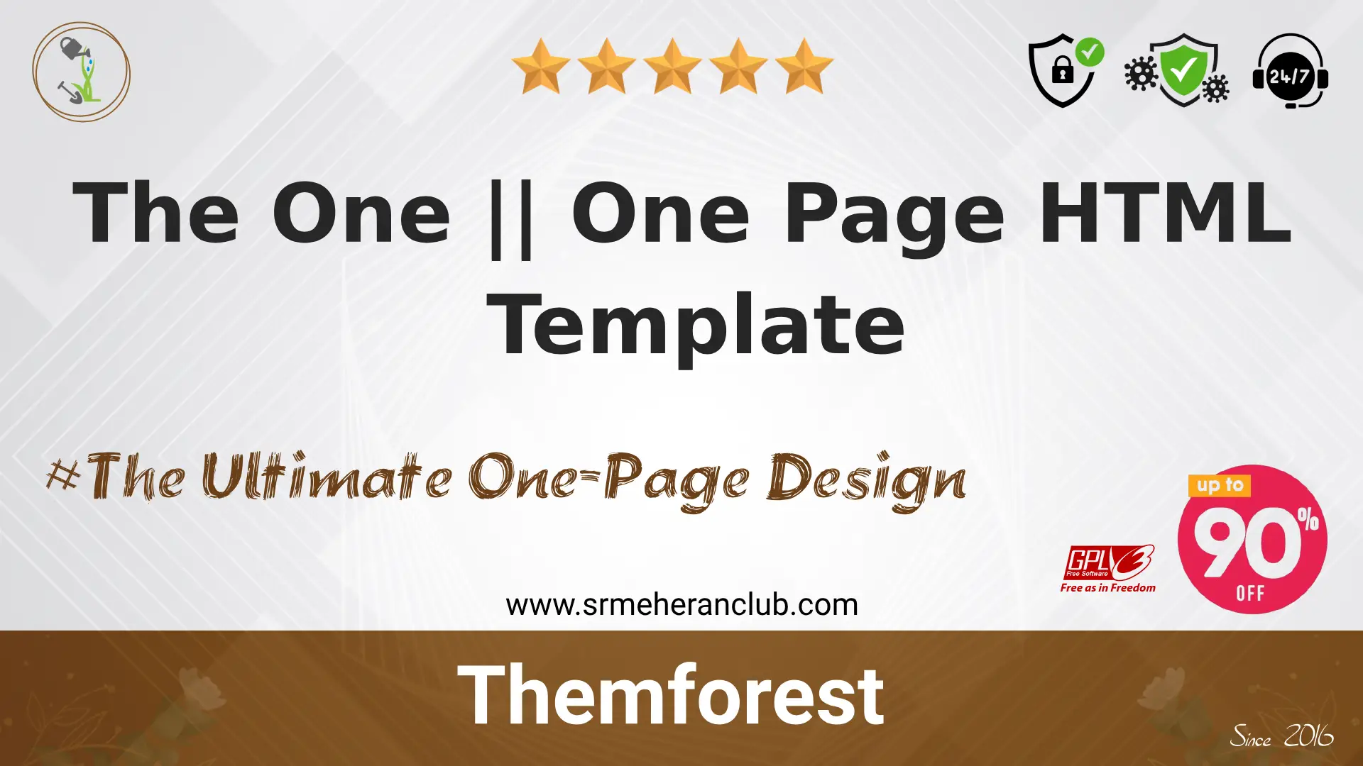 The One || One Page HTML Template