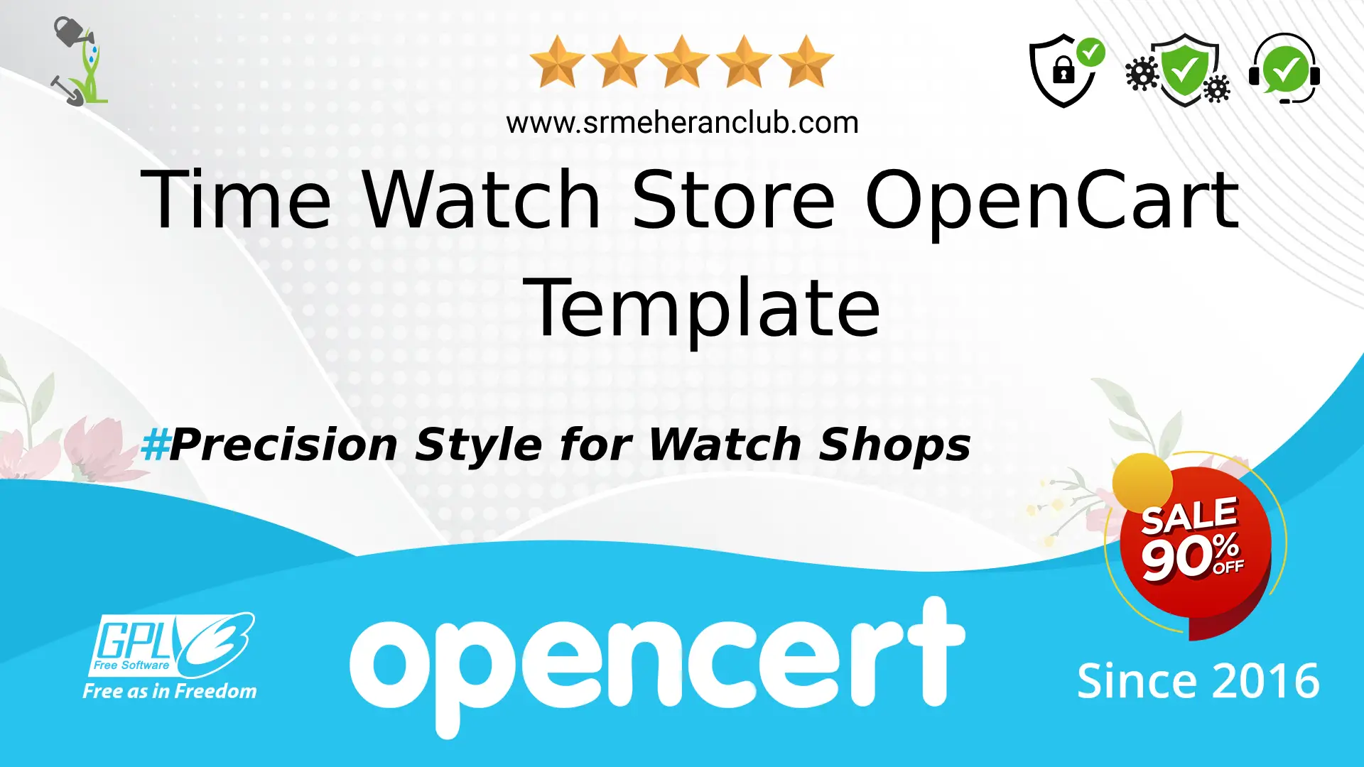Time Watch Store OpenCart Template — Template by Templatemonster