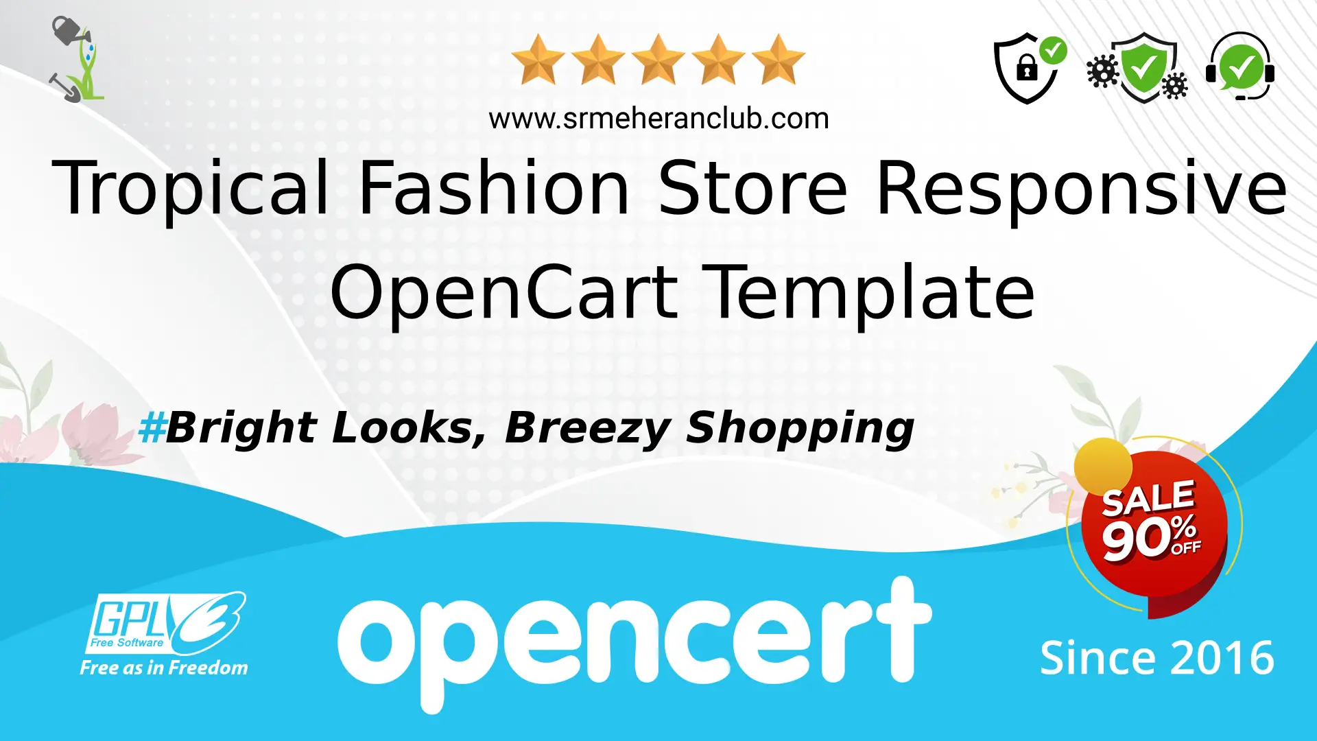 Tropical Fashion Store Responsive OpenCart Template