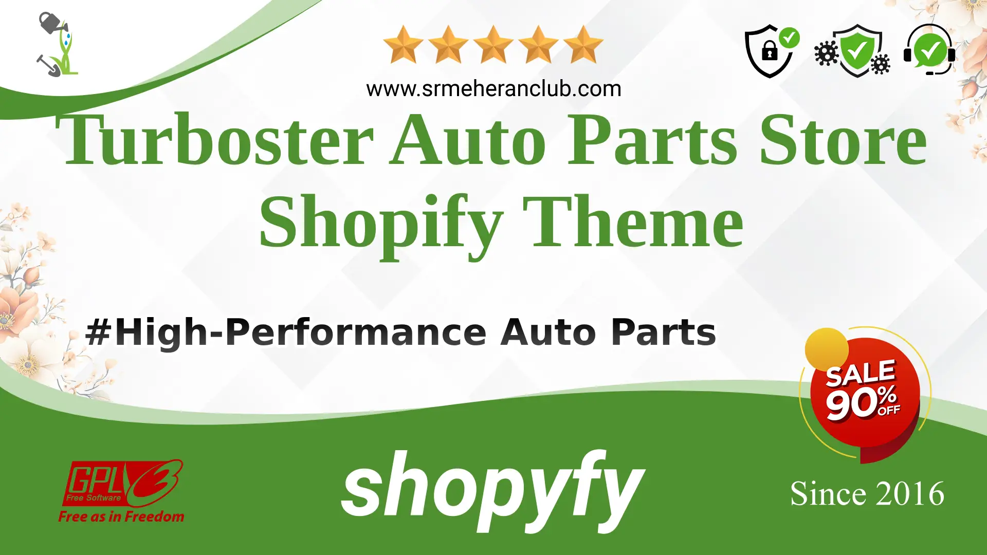 Turboster Auto Parts Store Shopify Theme — Theme by Templatemonster