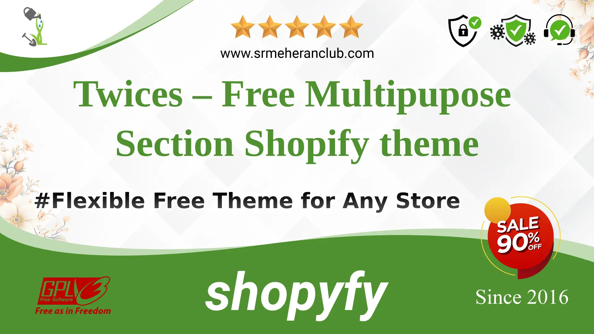 Twices – Free Multipupose Section Shopify theme — Theme by Templatemonster