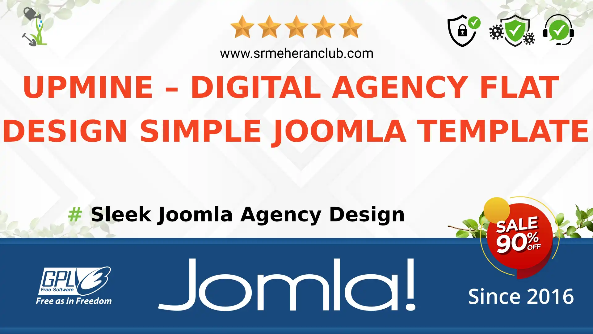 UpMine – Digital Agency Flat Design Simple Joomla Template — Theme by Templatemonster