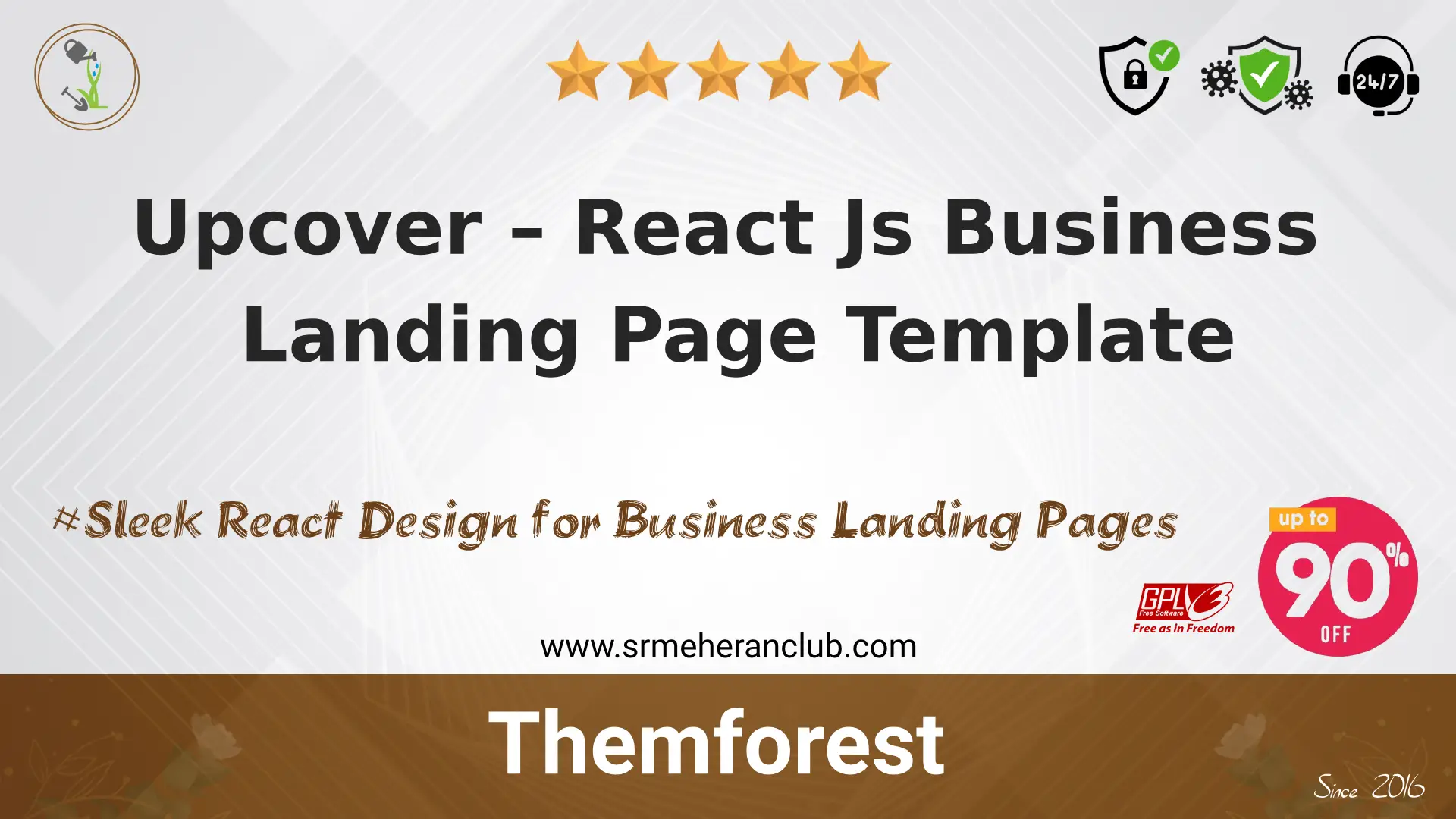 Upcover – React Js Business Landing Page Template — Template by Themeforest