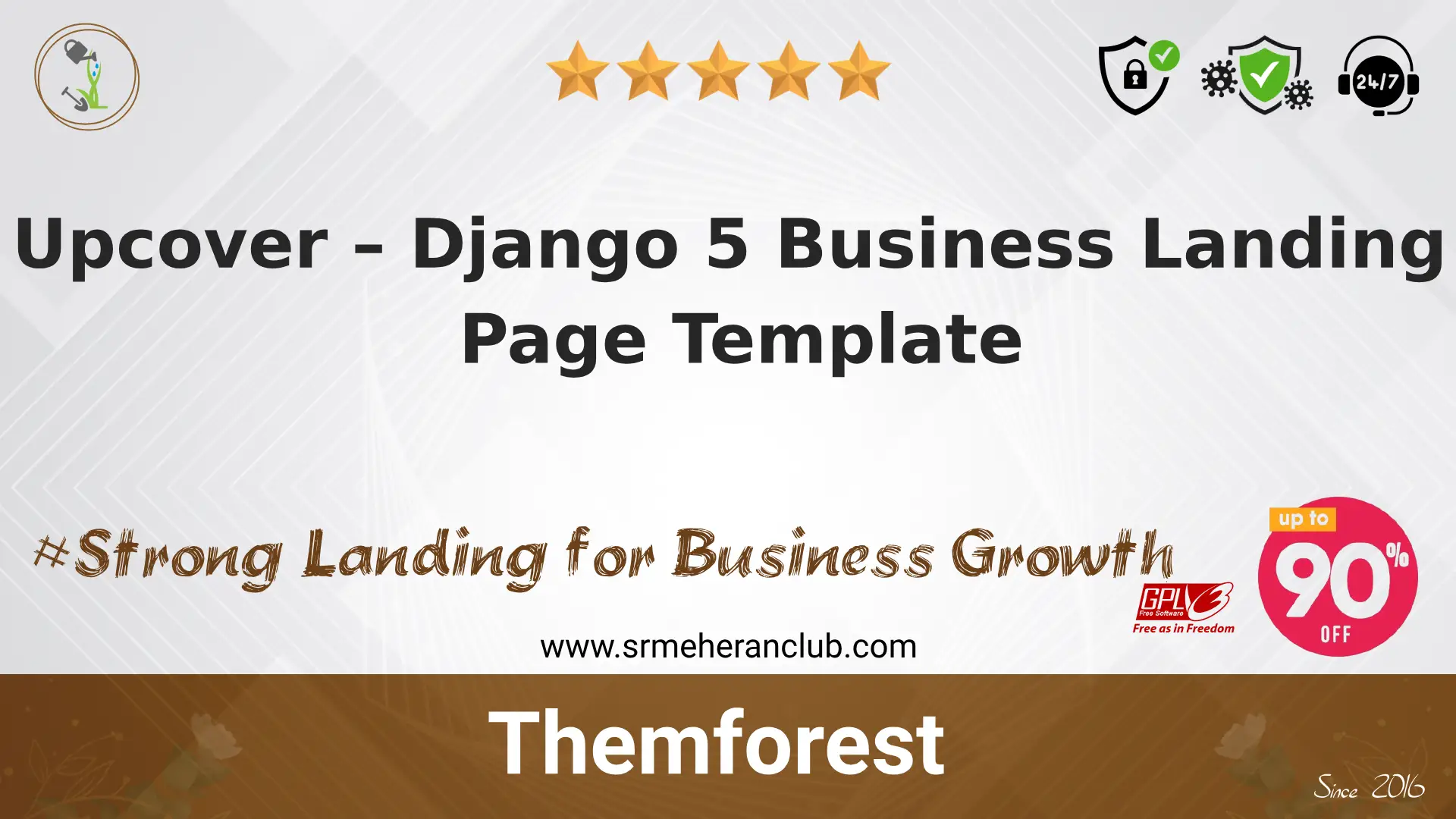 Upcover – Django 5 Business Landing Page Template