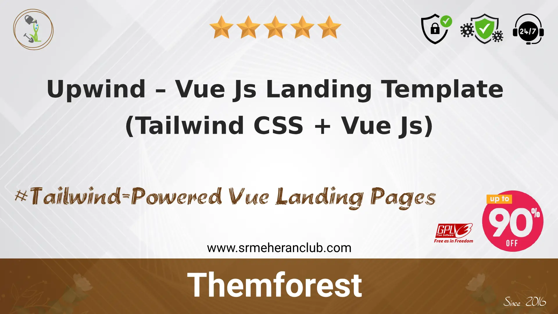 Upwind – Vue Js Landing Template (Tailwind CSS + Vue Js) — Template by Themeforest
