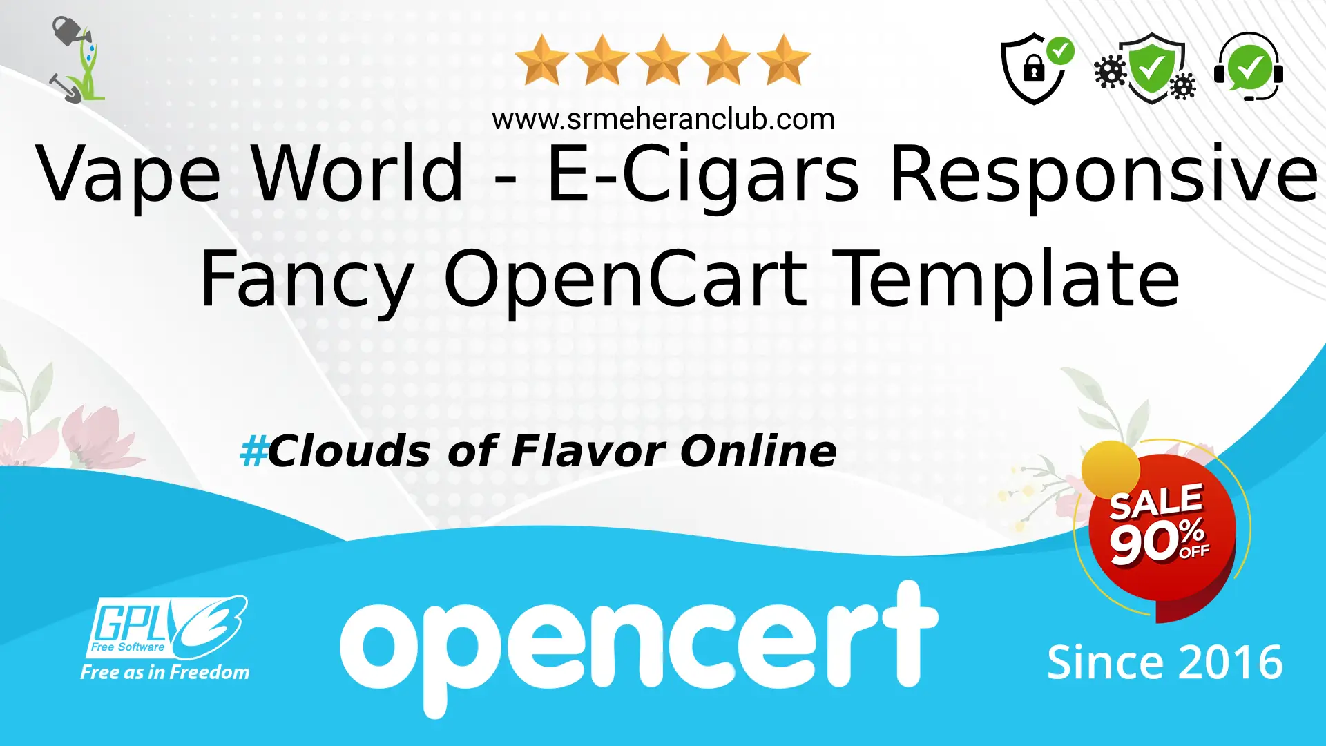 Vape World – E-Cigars Responsive Fancy OpenCart Template — Template by Templatemonster