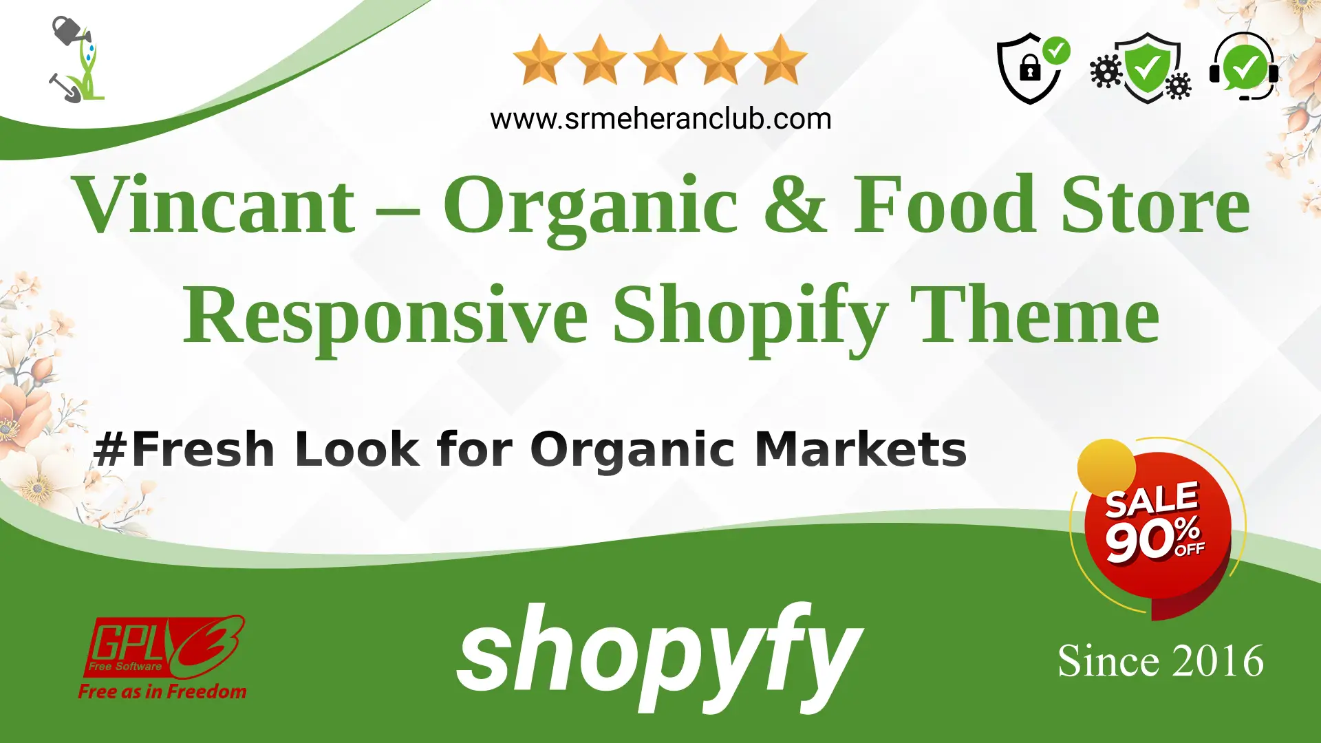 Vincant – Organic & Food Store Responsive Shopify Theme — Theme by Templatemonster