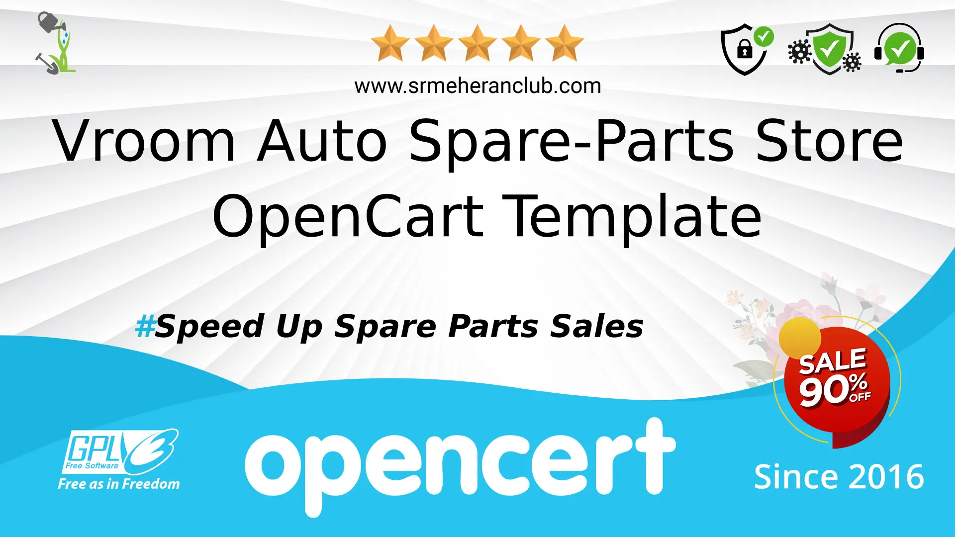 Vroom Auto Spare-Parts Store OpenCart Template — Template by Templatemonster