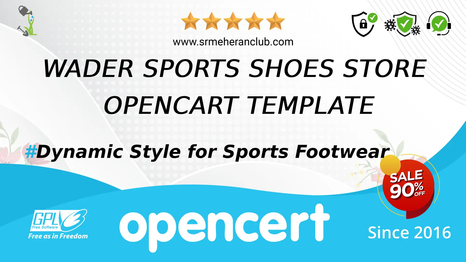 Wader Sports Shoes Store OpenCart Template — Template by Templatemonster