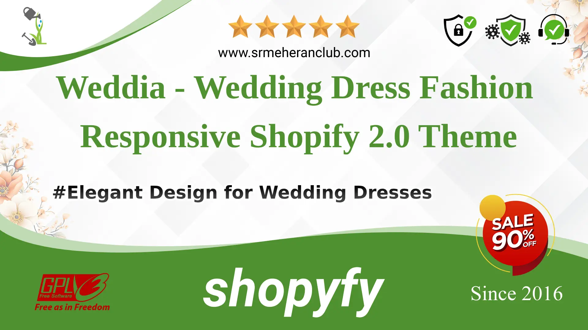 Weddia – Wedding Dress Fashion Responsive Shopify 2.0 Theme