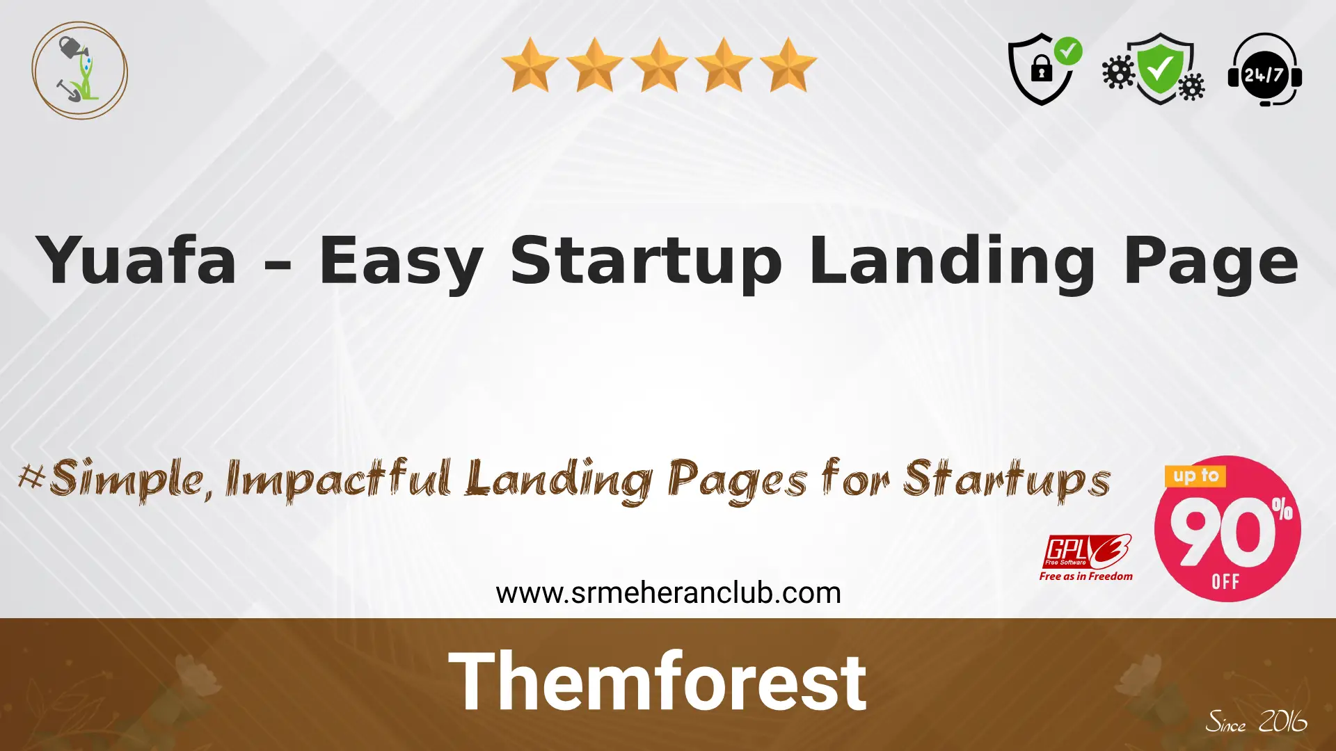 Yuafa – Easy Startup Landing Page — Template by Themeforest