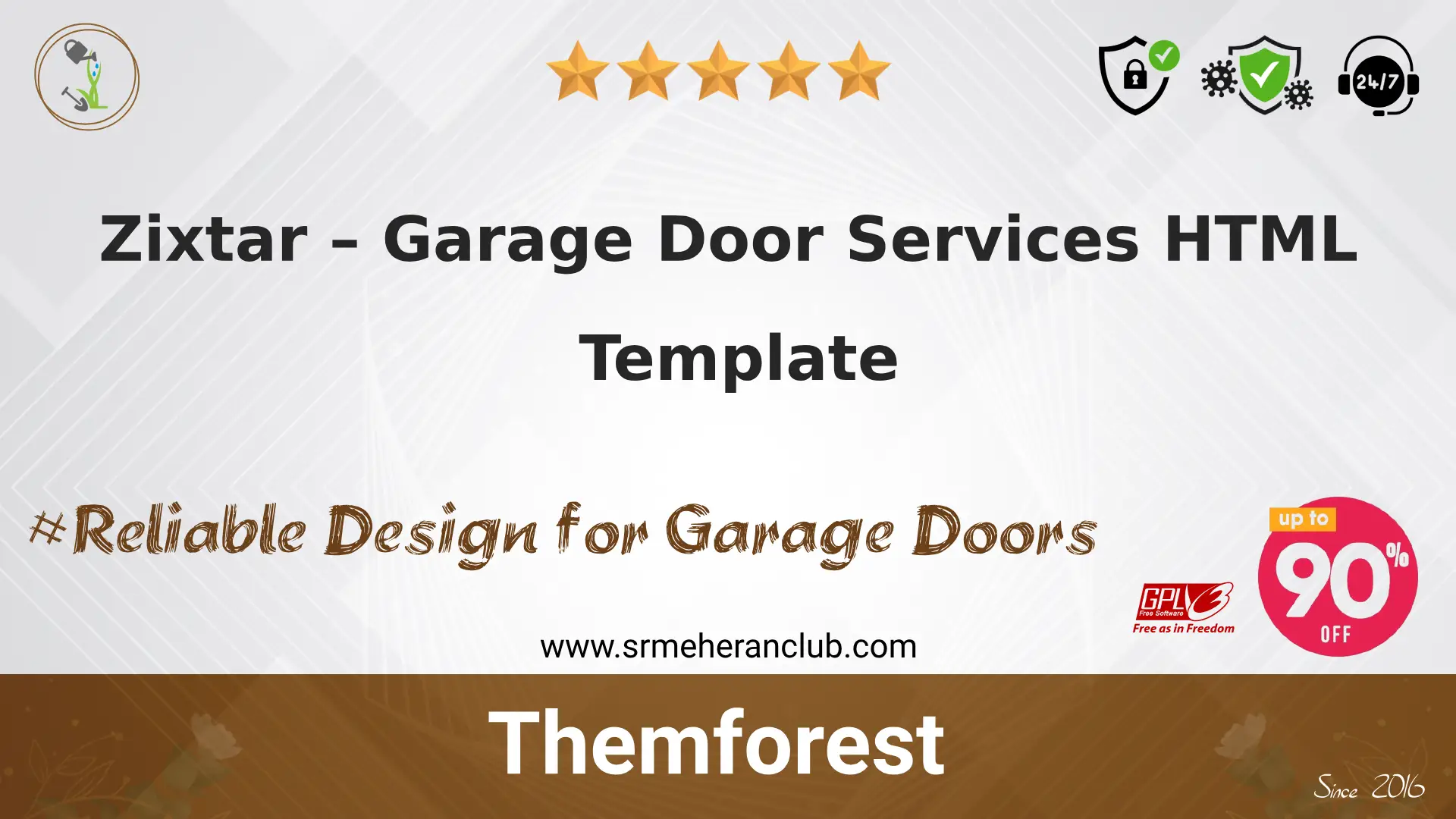 Zixtar – Garage Door Services HTML Template
