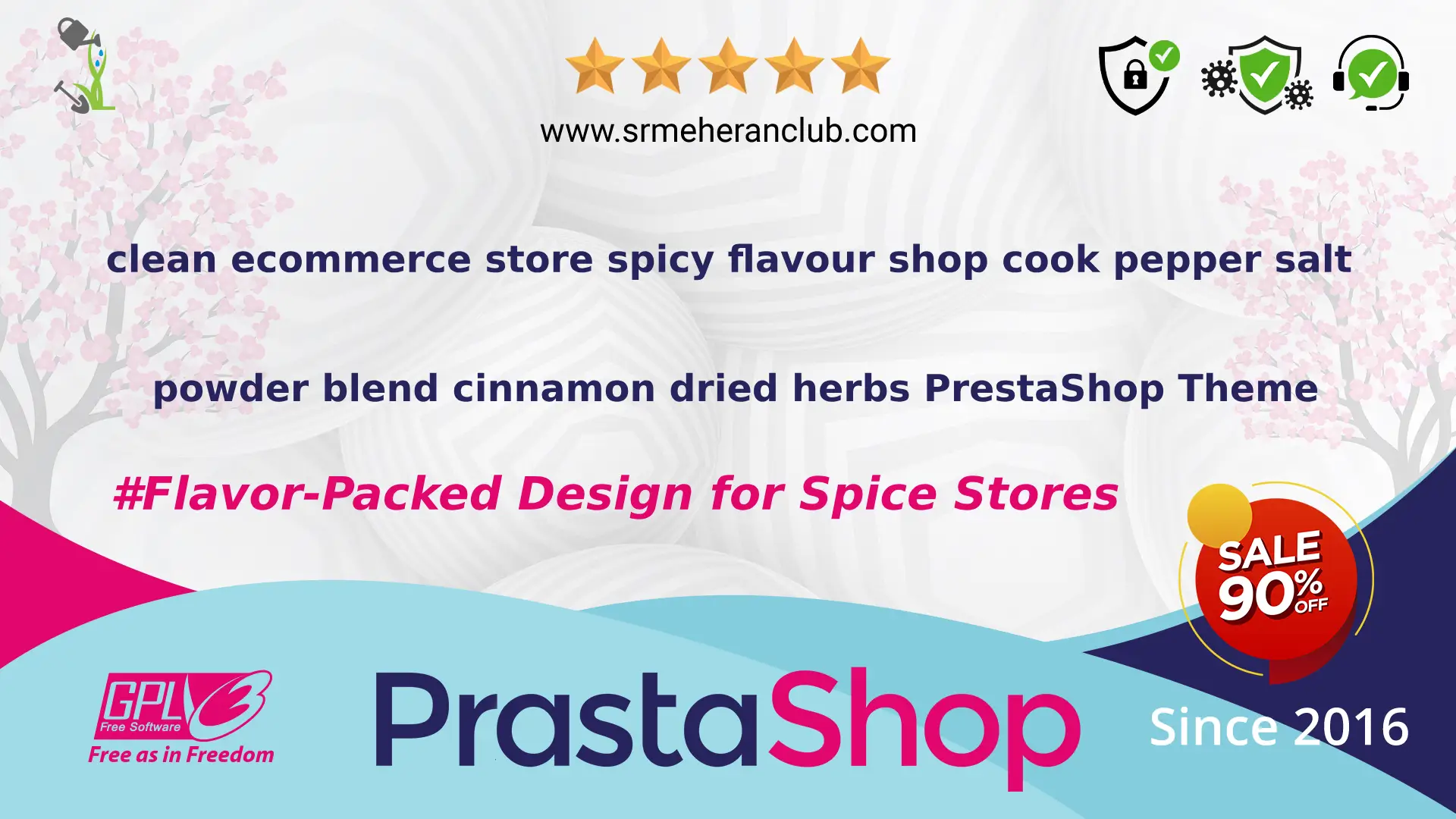 clean ecommerce store spicy flavour shop cook pepper salt powder blend cinnamon dried herbs PrestaShop Theme — Theme by Templatemonster