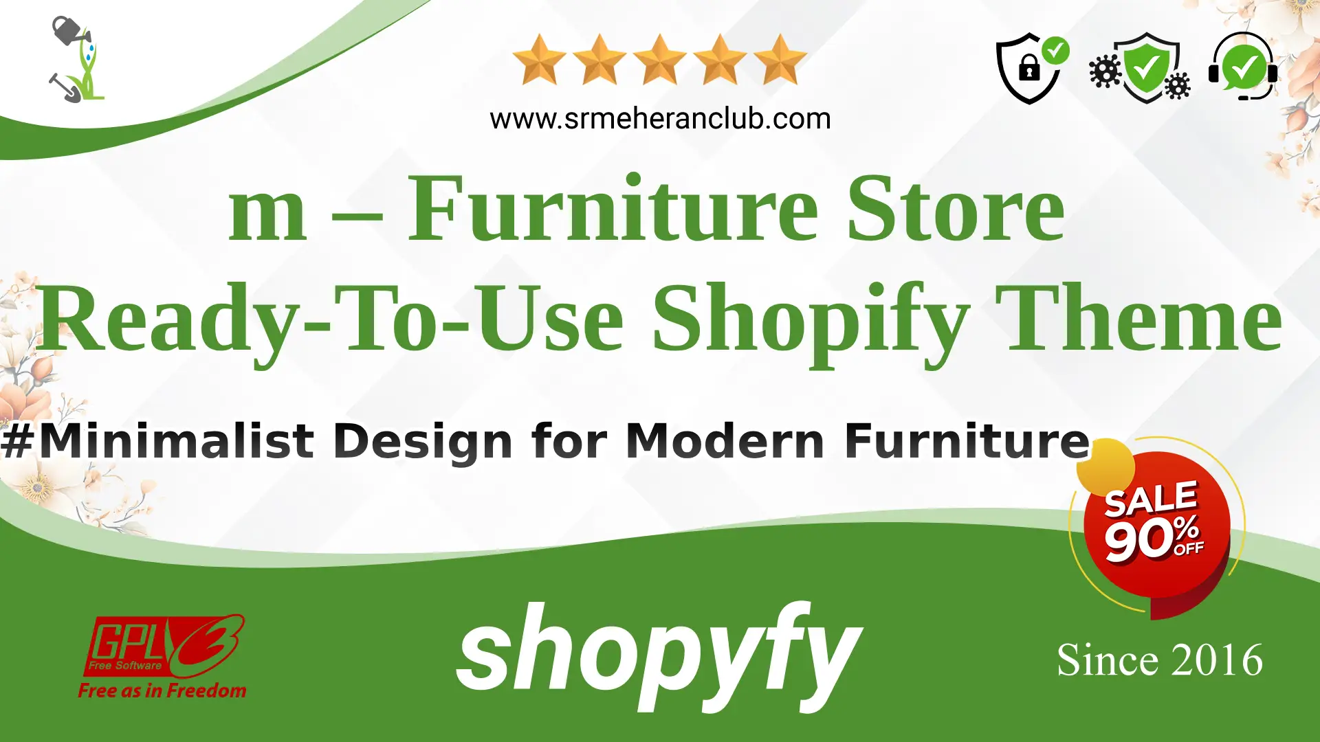 m – Furniture Store Ready-To-Use Shopify Theme — Theme by Templatemonster