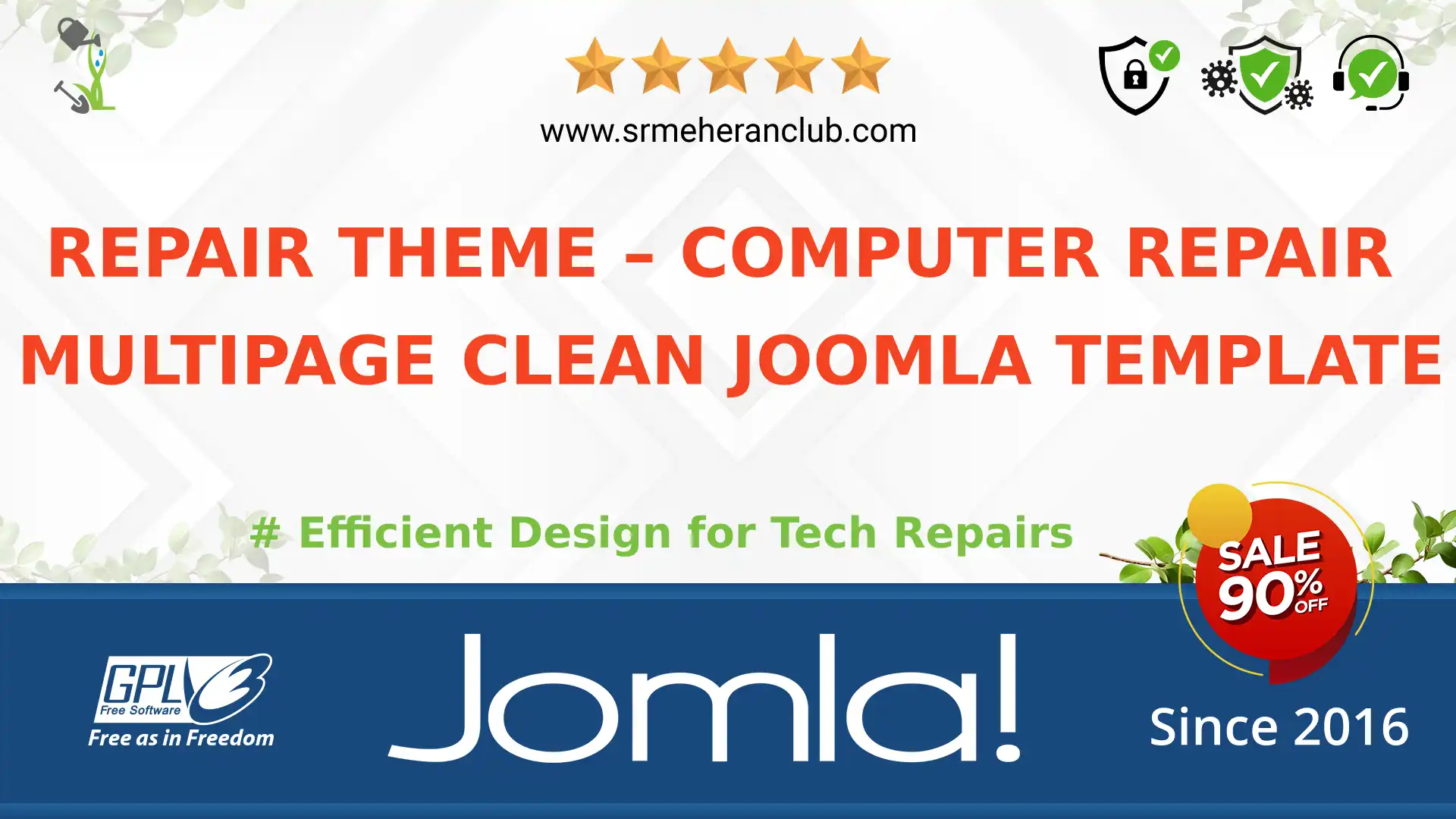 Repair Theme – Computer Repair Multipage Clean Joomla Template — Theme by Templatemonster