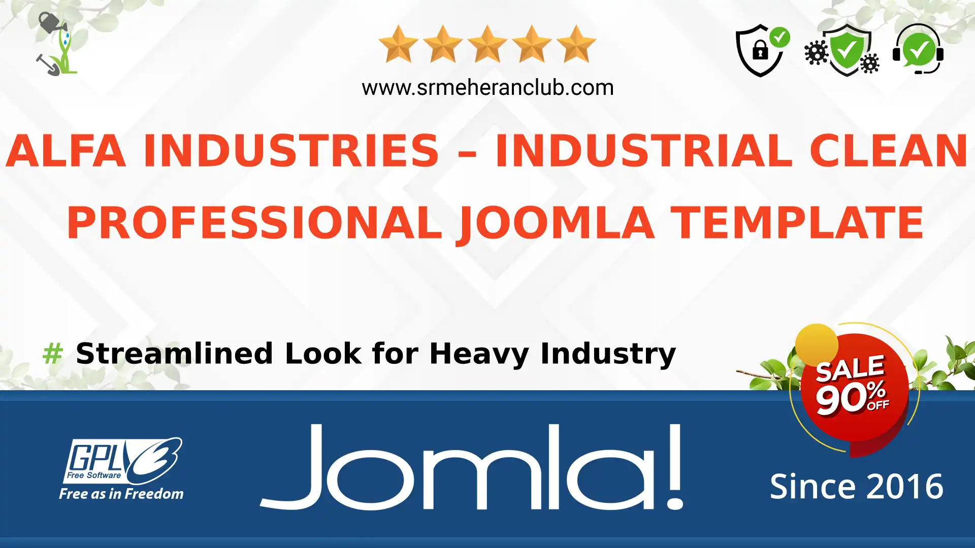 ALFA Industries – Industrial Clean Professional Joomla Template — Theme by Templatemonster