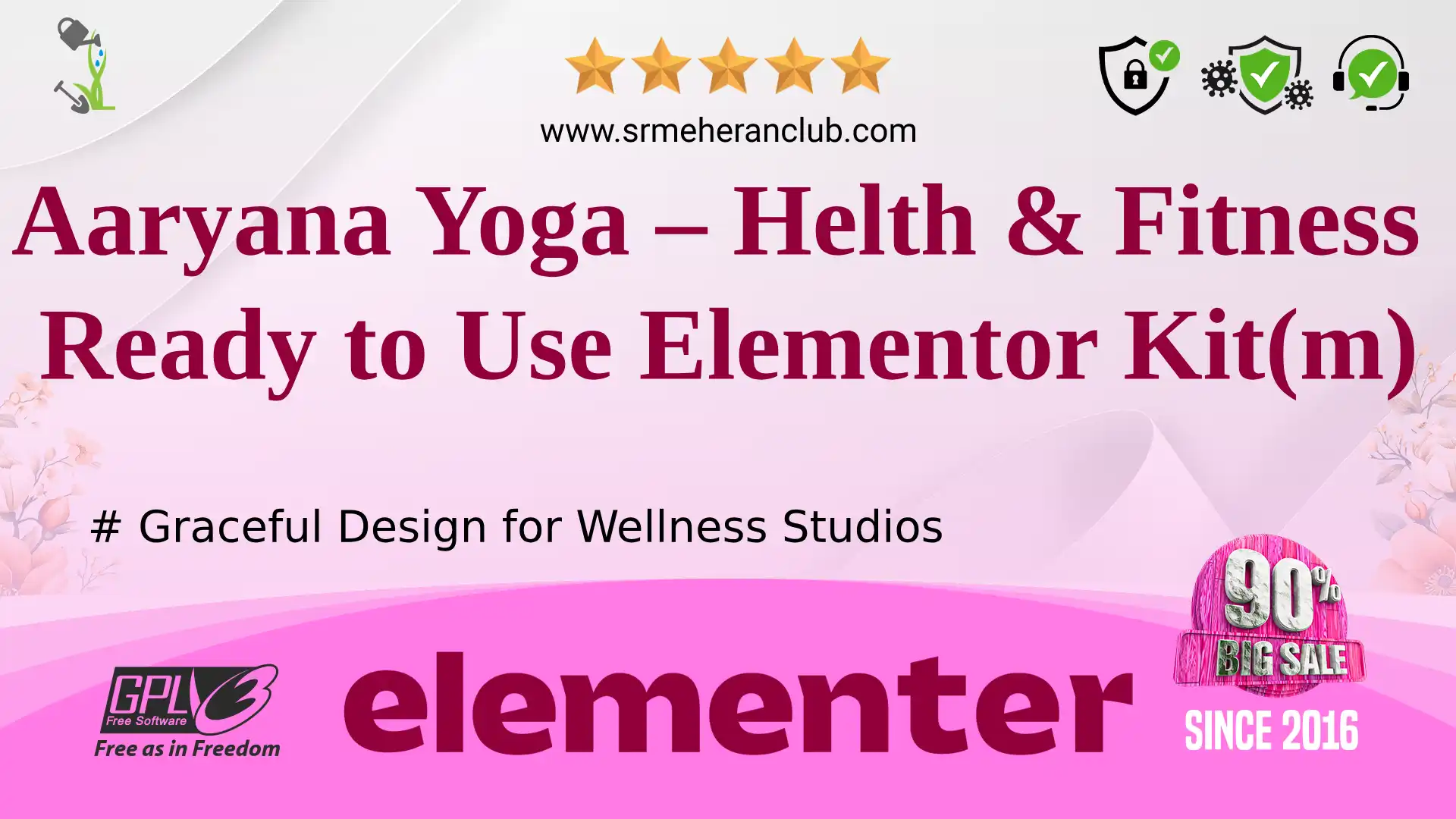 Aaryana Yoga – Helth & Fitness Ready to Use Elementor Kit(m) — Elementor Kit by Templatemonster