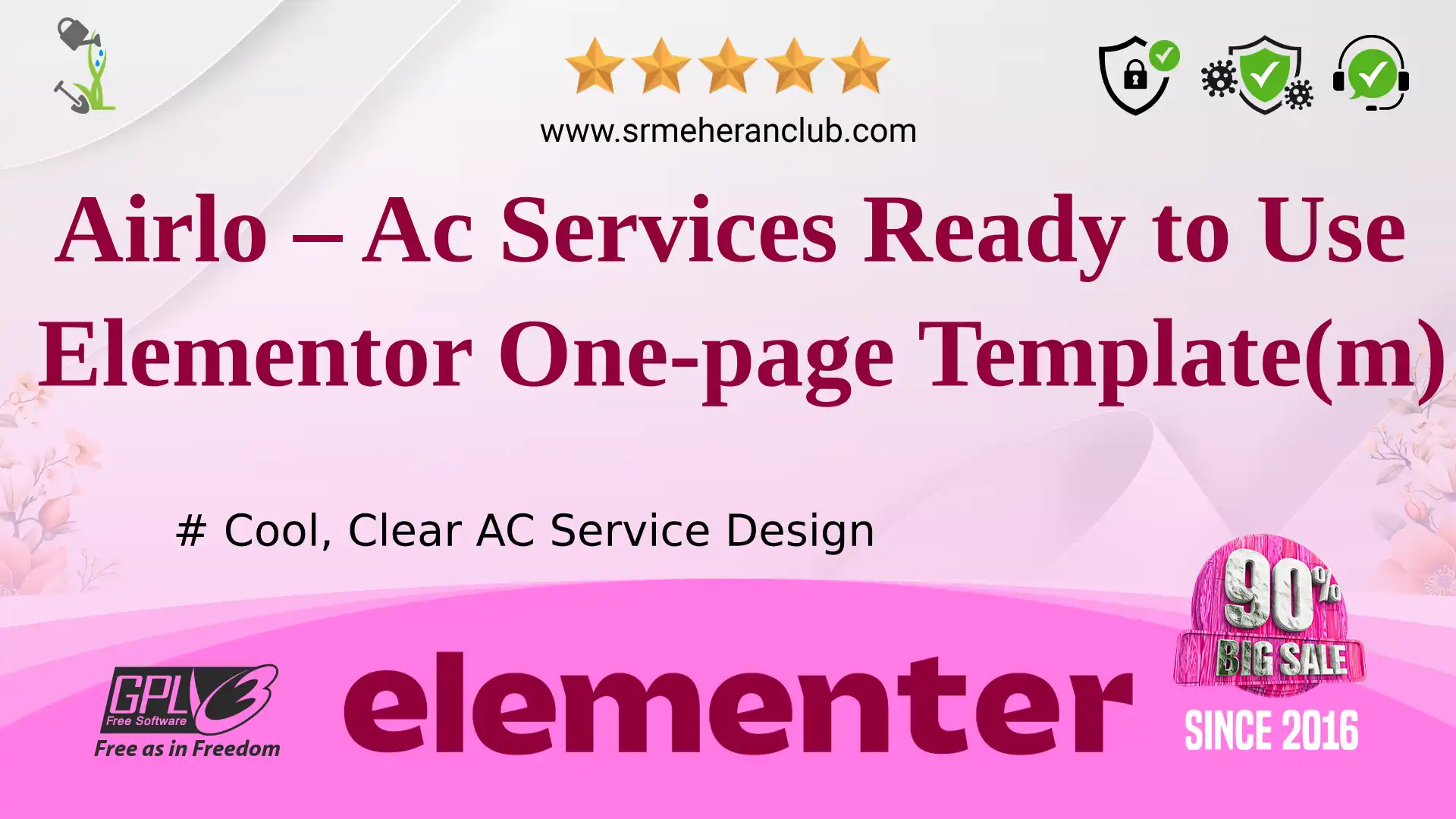 Airlo – Ac Services Ready to Use Elementor One-page Template(m) — Elementor Kit by Templatemonster