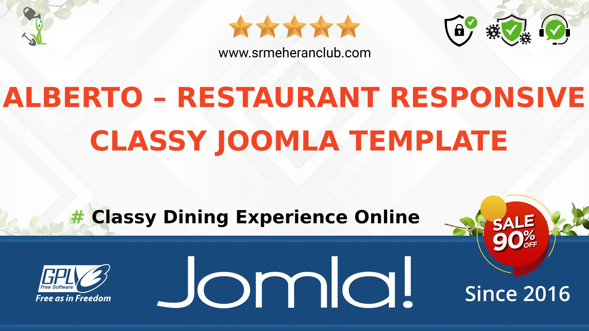 Alberto – Restaurant Responsive Classy Joomla Template — Theme by Templatemonster