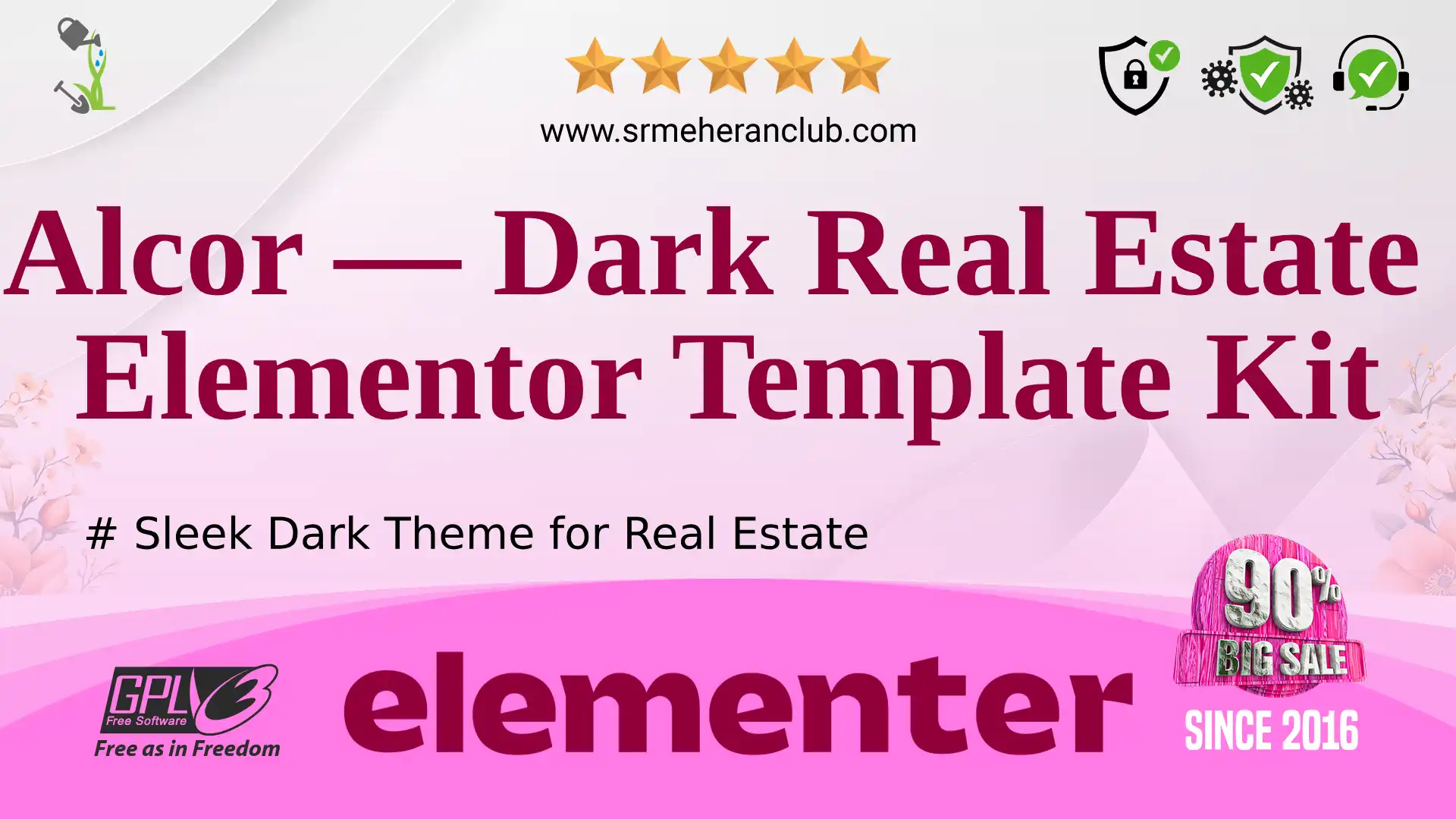 Alcor — Dark Real Estate Elementor Template Kit
