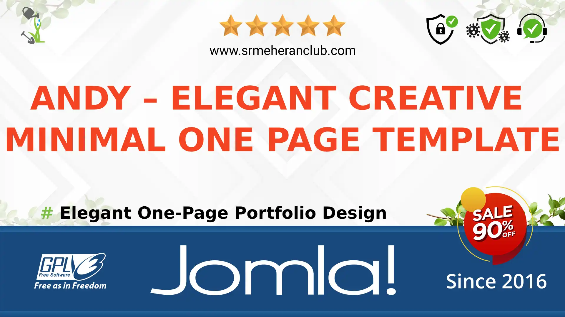 Andy – Elegant Creative Minimal One Page Template — Theme by Themeforest