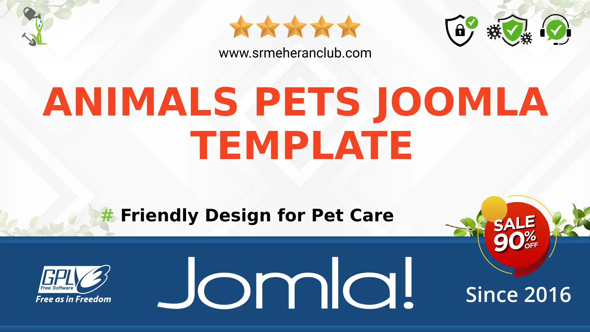 Animals Pets Joomla Template — Theme by Templatemonster