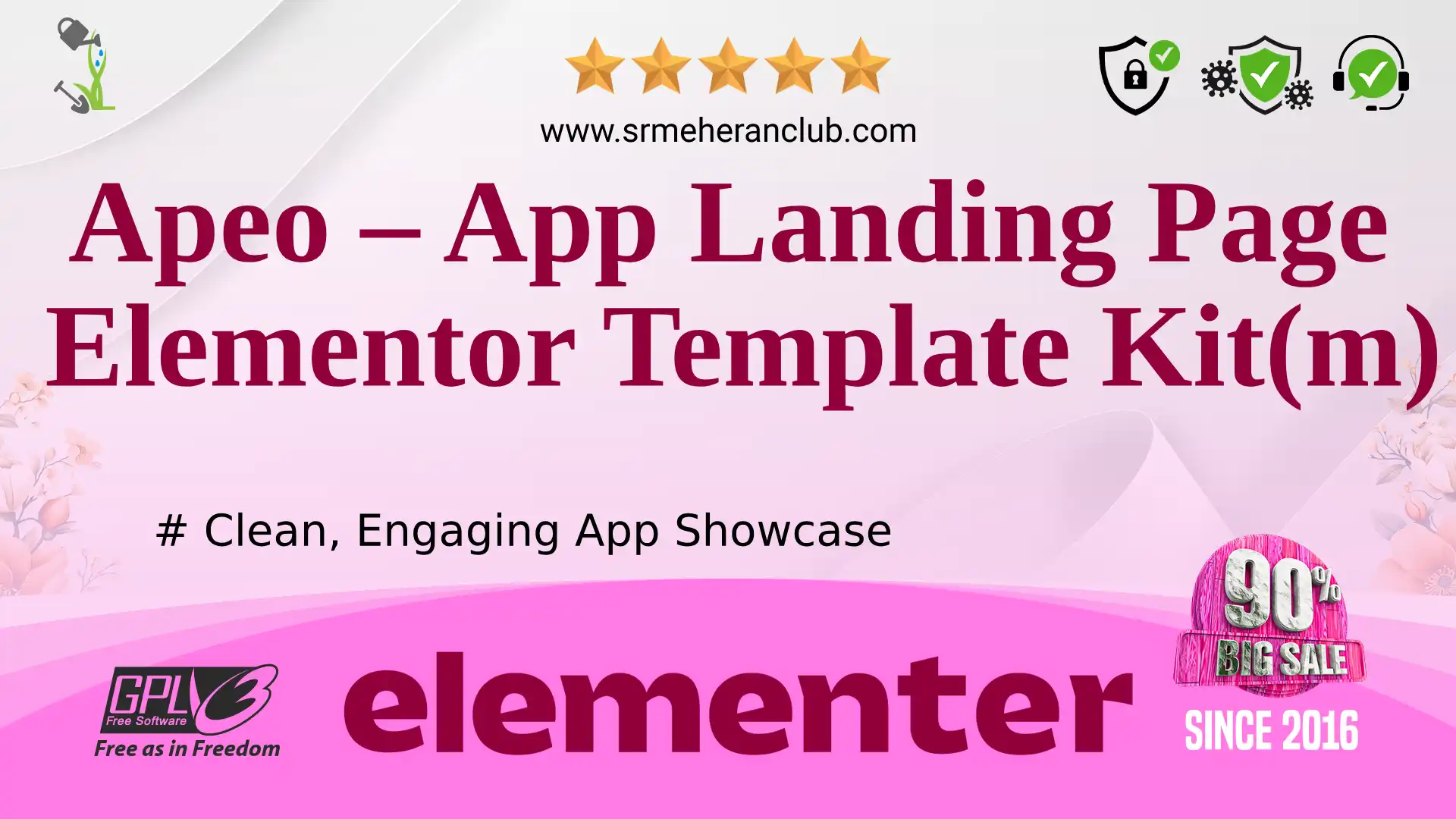 Apeo – App Landing Page Elementor Template Kit(m) — Elementor Kit by Templatemonster