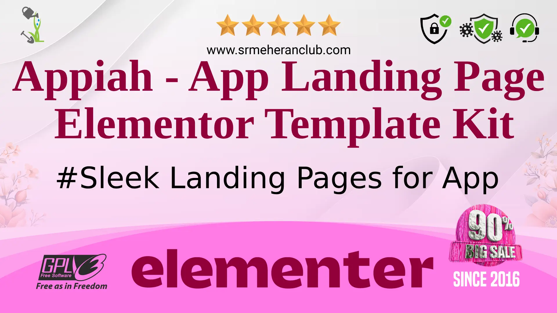 Appiah – App Landing Page Elementor Template Kit — Elementor Kit by Themeforest