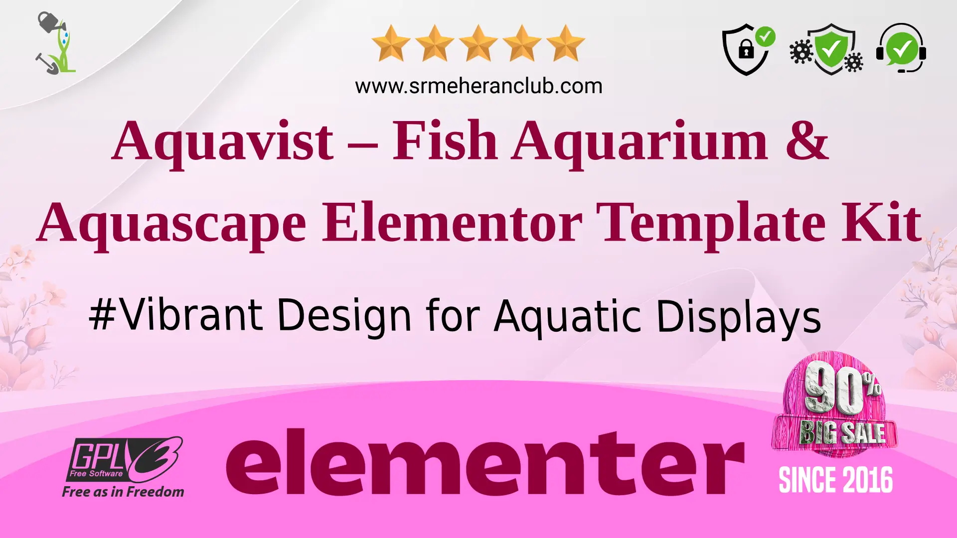 Aquavist – Fish Aquarium & Aquascape Elementor Template Kit