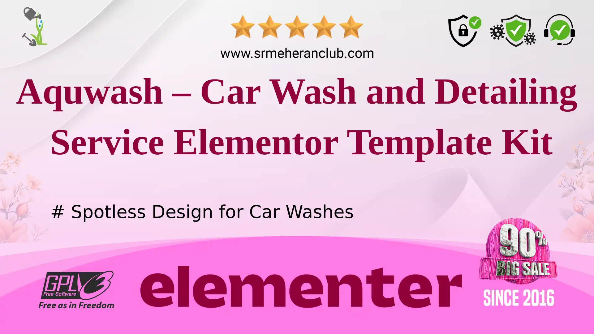 Aquwash – Car Wash and Detailing Service Elementor Template Kit — Elementor Kit by Themeforest