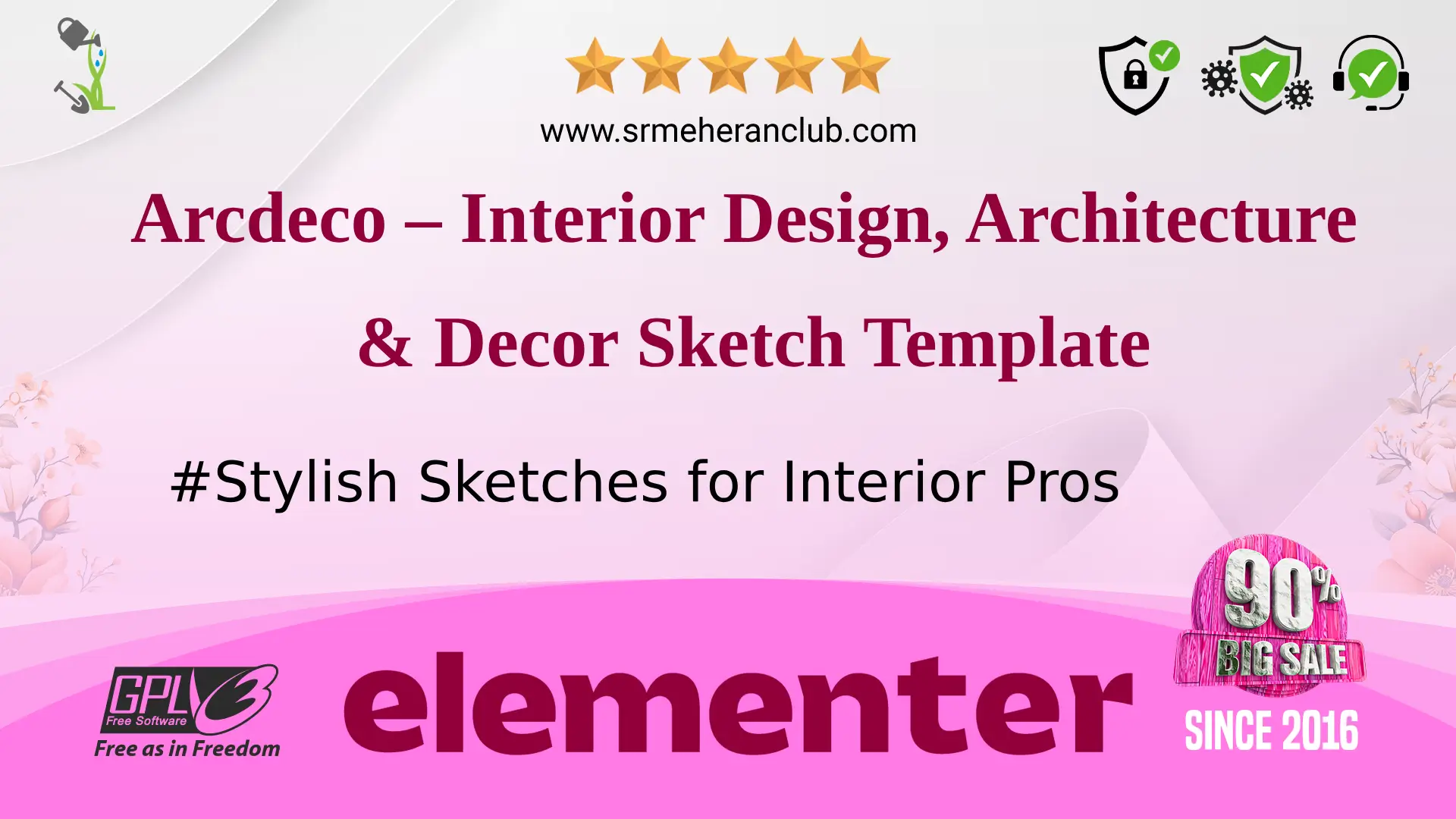 Arcdeco – Interior Design, Architecture & Decor Sketch Template — Elementor Kit by Themeforest