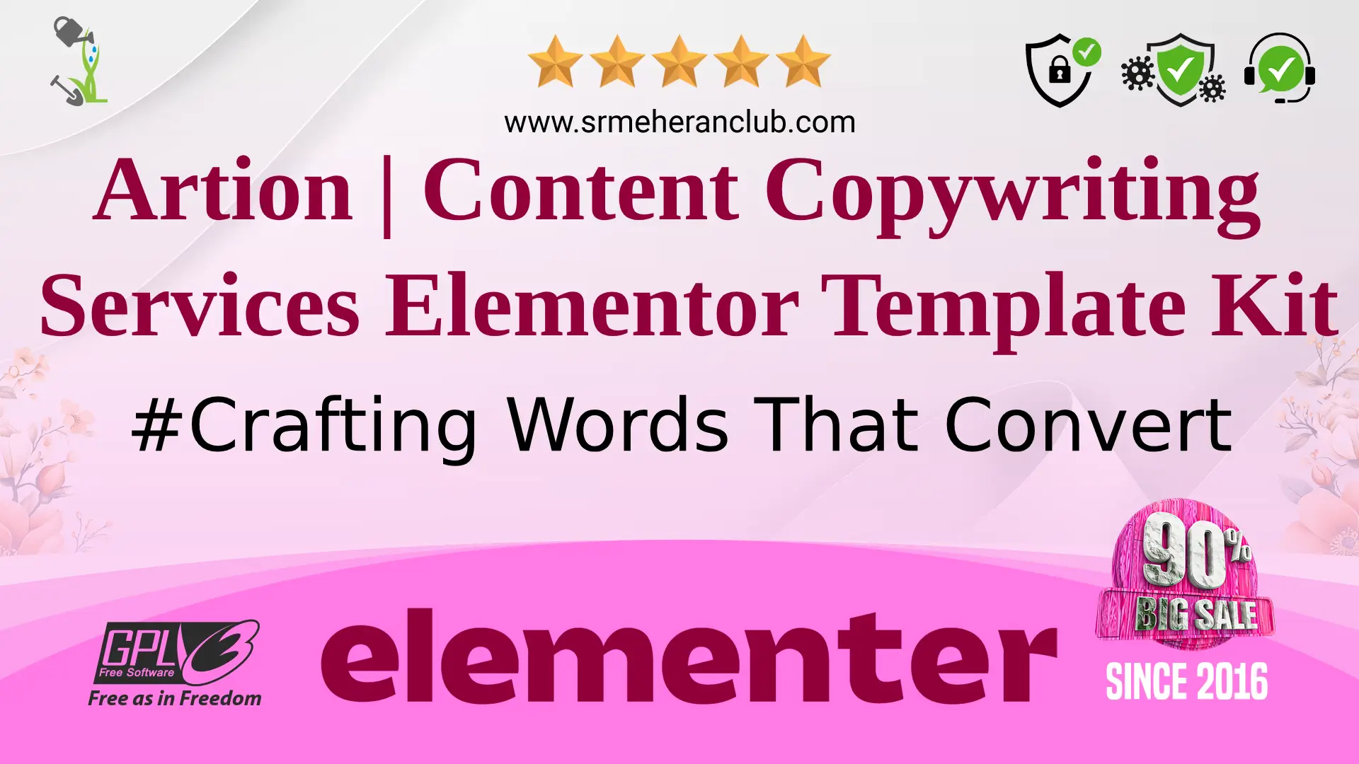 Artion | Content Copywriting Services Elementor Template Kit