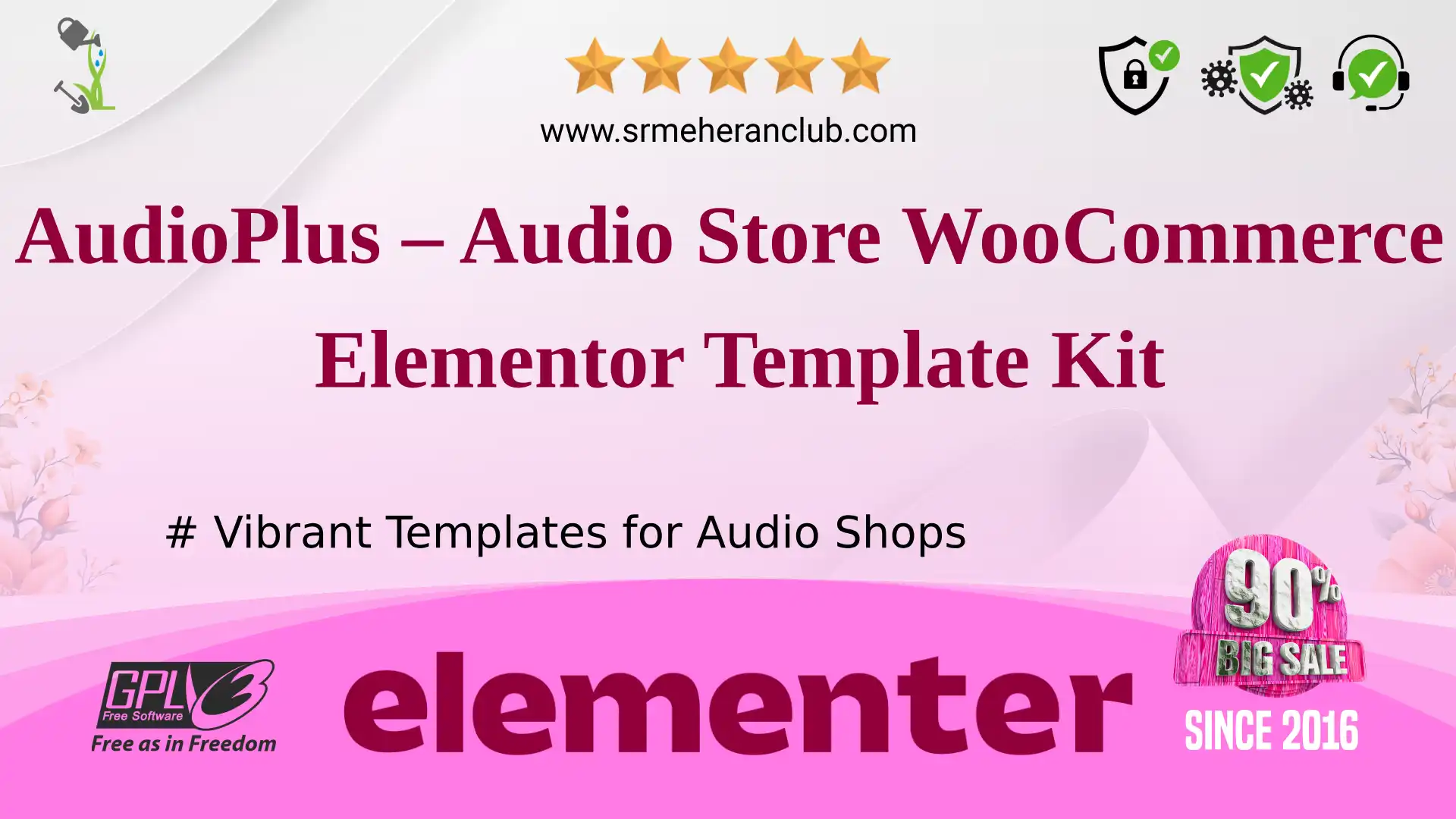 AudioPlus – Audio Store WooCommerce Elementor Template Kit