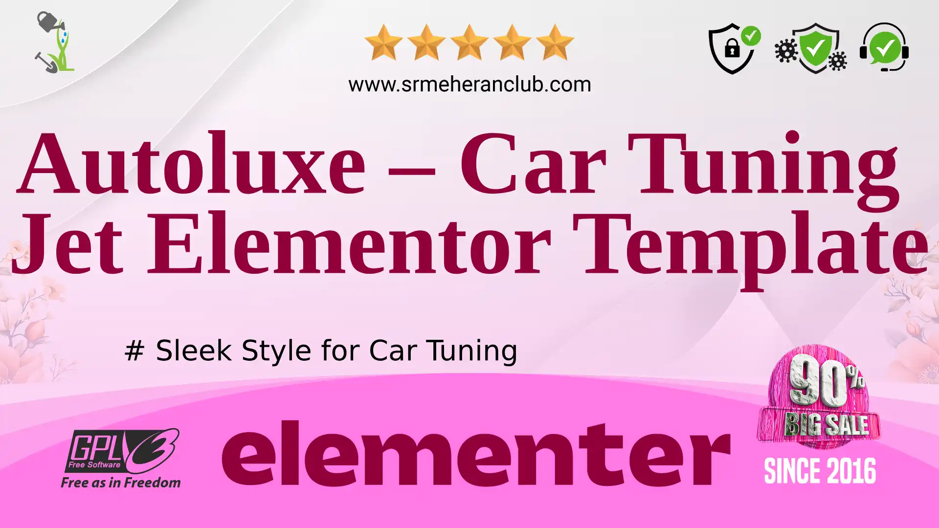 Autoluxe – Car Tuning Jet Elementor Template — Product by Templatemonster