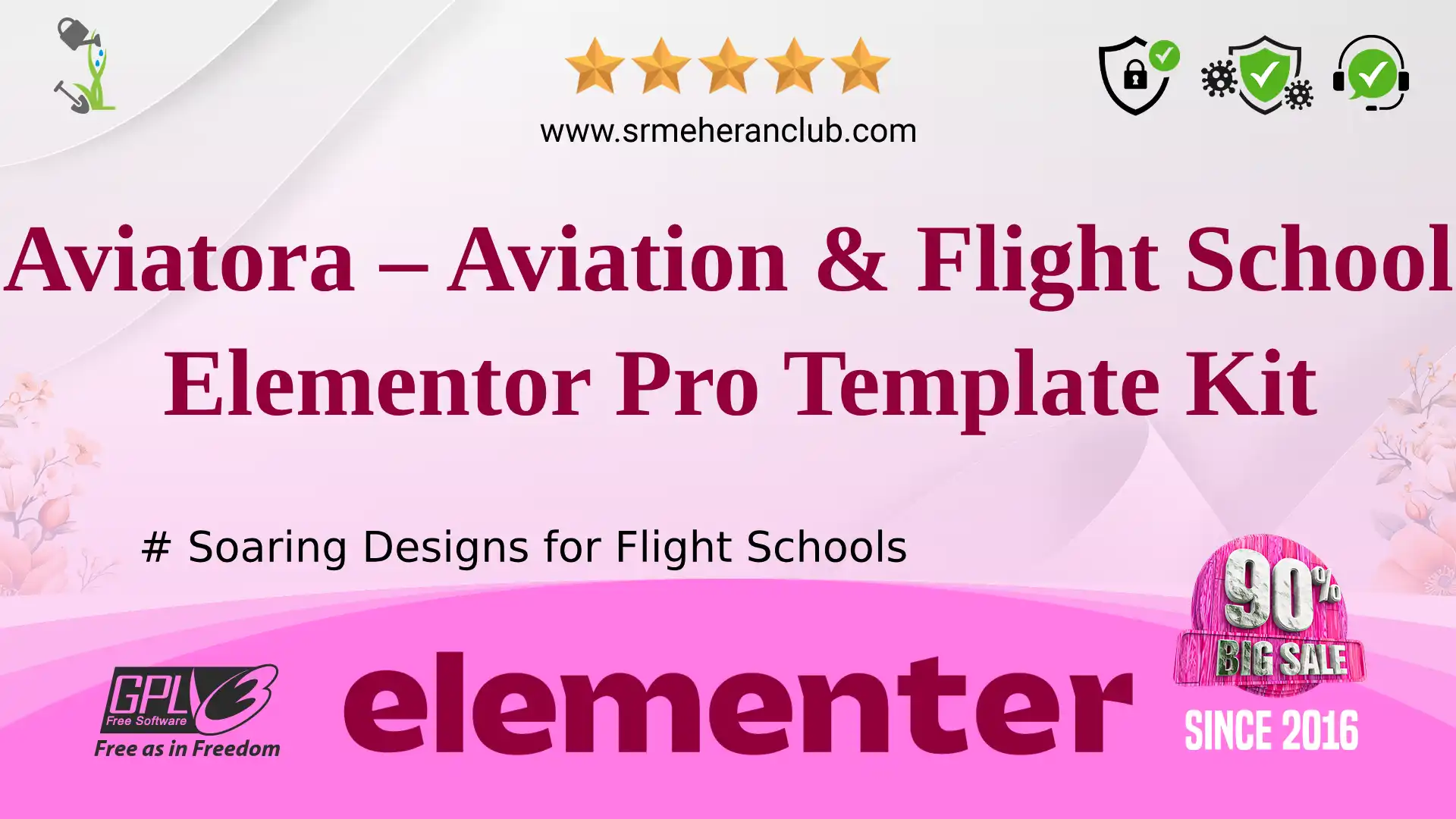 Aviatora – Aviation & Flight School Elementor Pro Template Kit — Elementor Kit by Themeforest