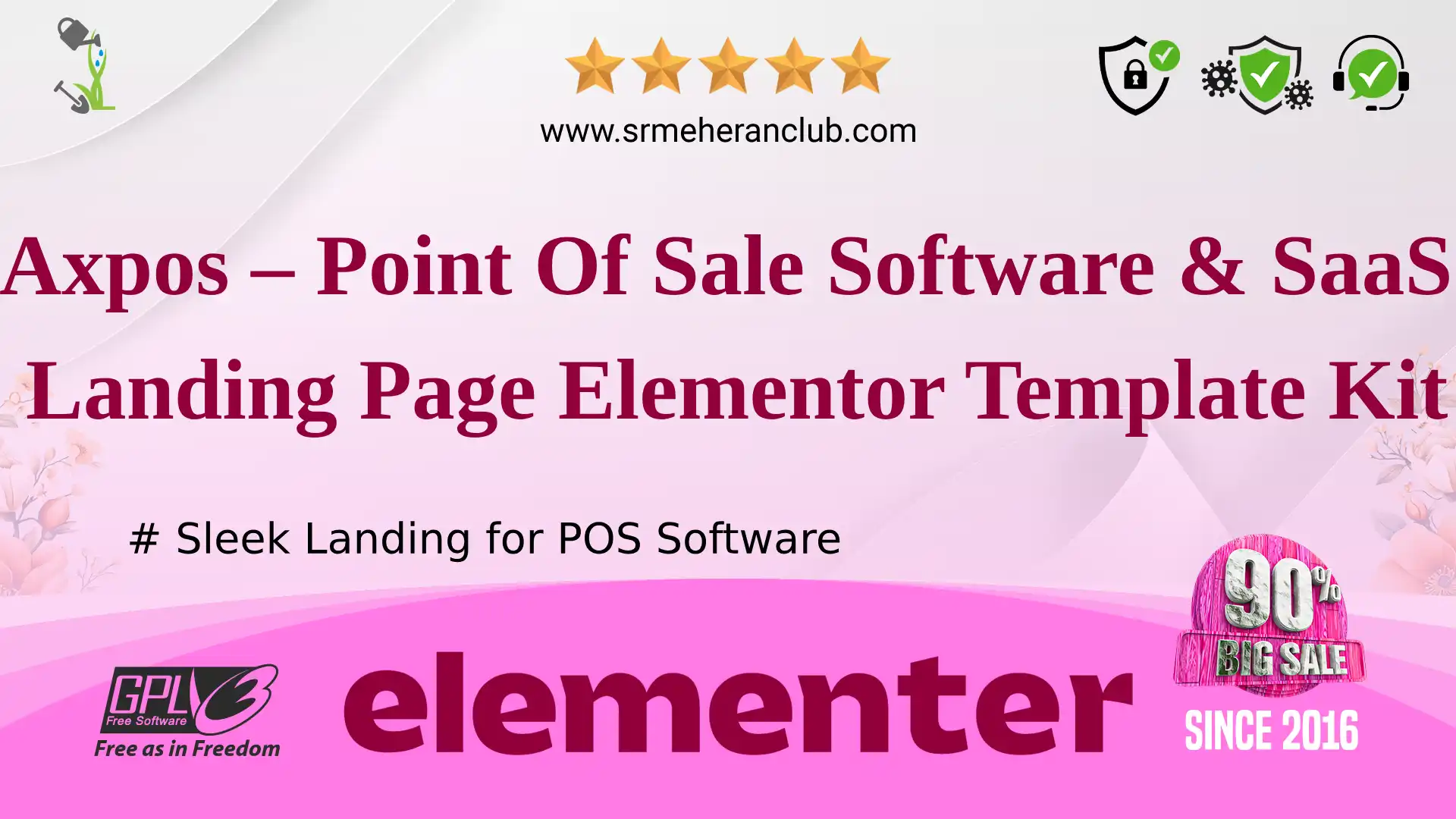 Axpos – Point Of Sale Software & SaaS Landing Page Elementor Template Kit