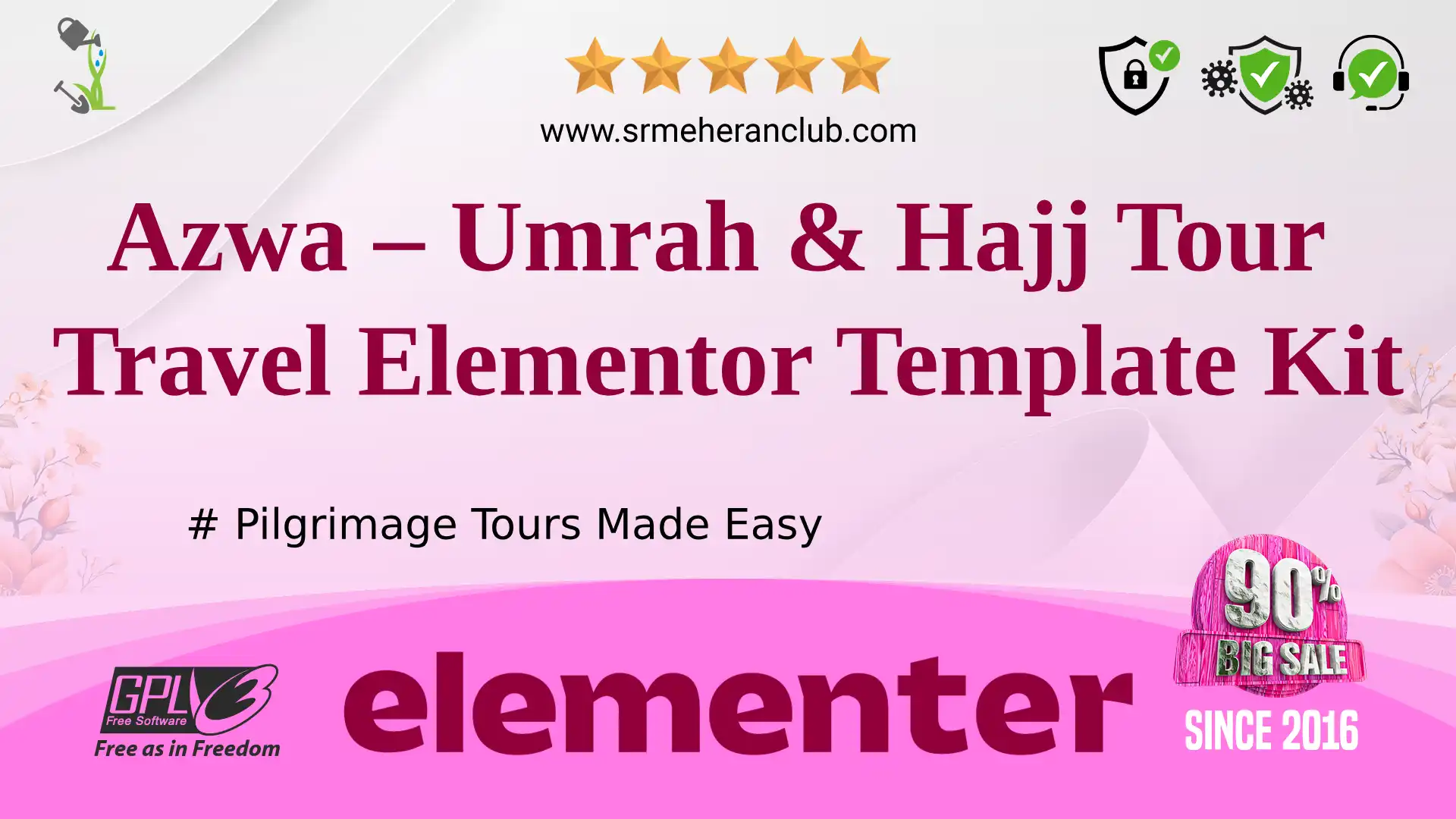 Azwa – Umrah & Hajj Tour Travel Elementor Template Kit — Elementor Kit by Themeforest